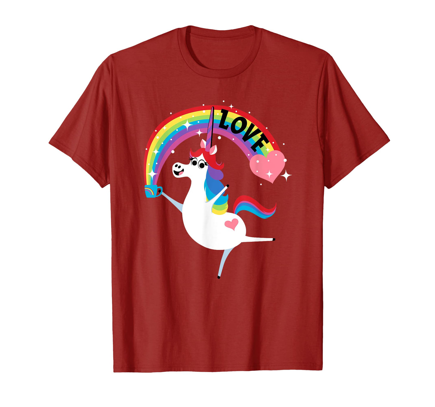 Disney and Pixar’s Inside Out Rainbow Unicorn Love T-Shirt