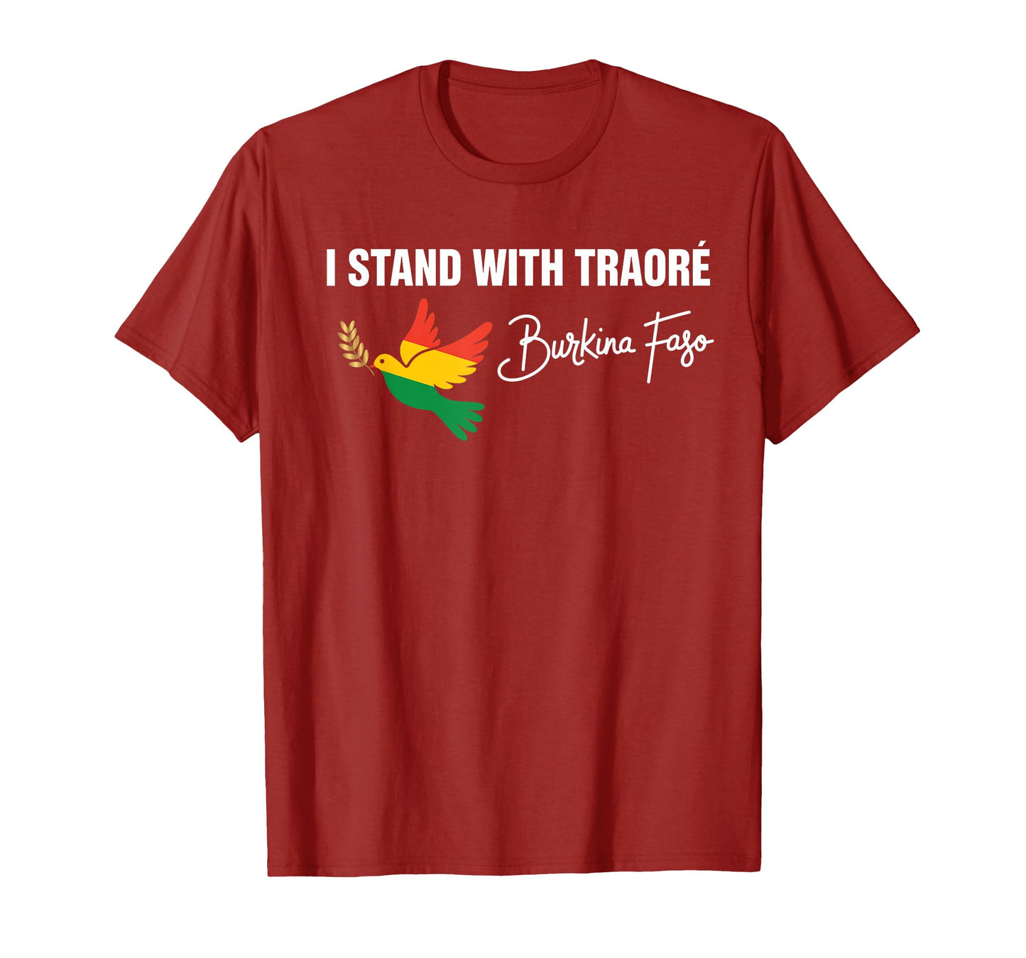 I Stand With Burkina Faso-Ibrahim Traoré Retro Bird T-Shirt