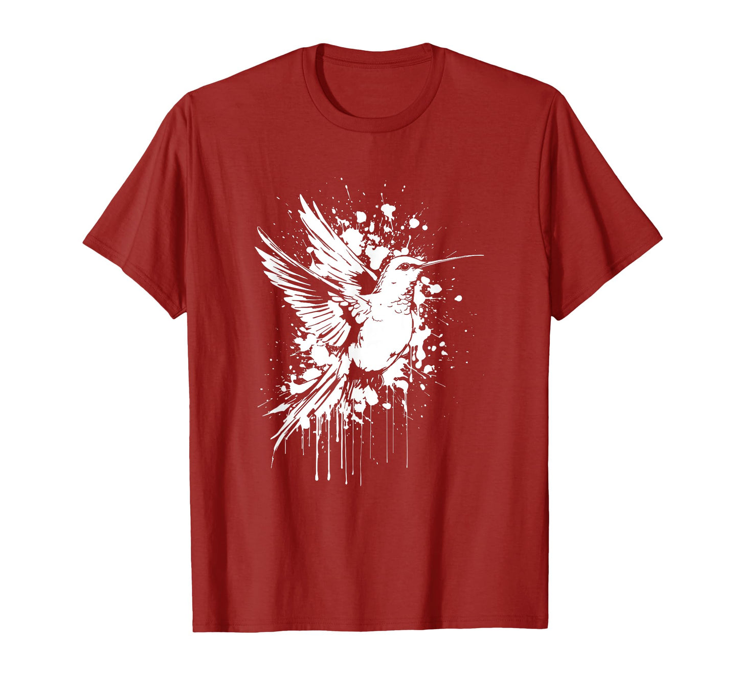 Hummingbird Birdwatching Ornithology Watercolor Hummingbird T-Shirt
