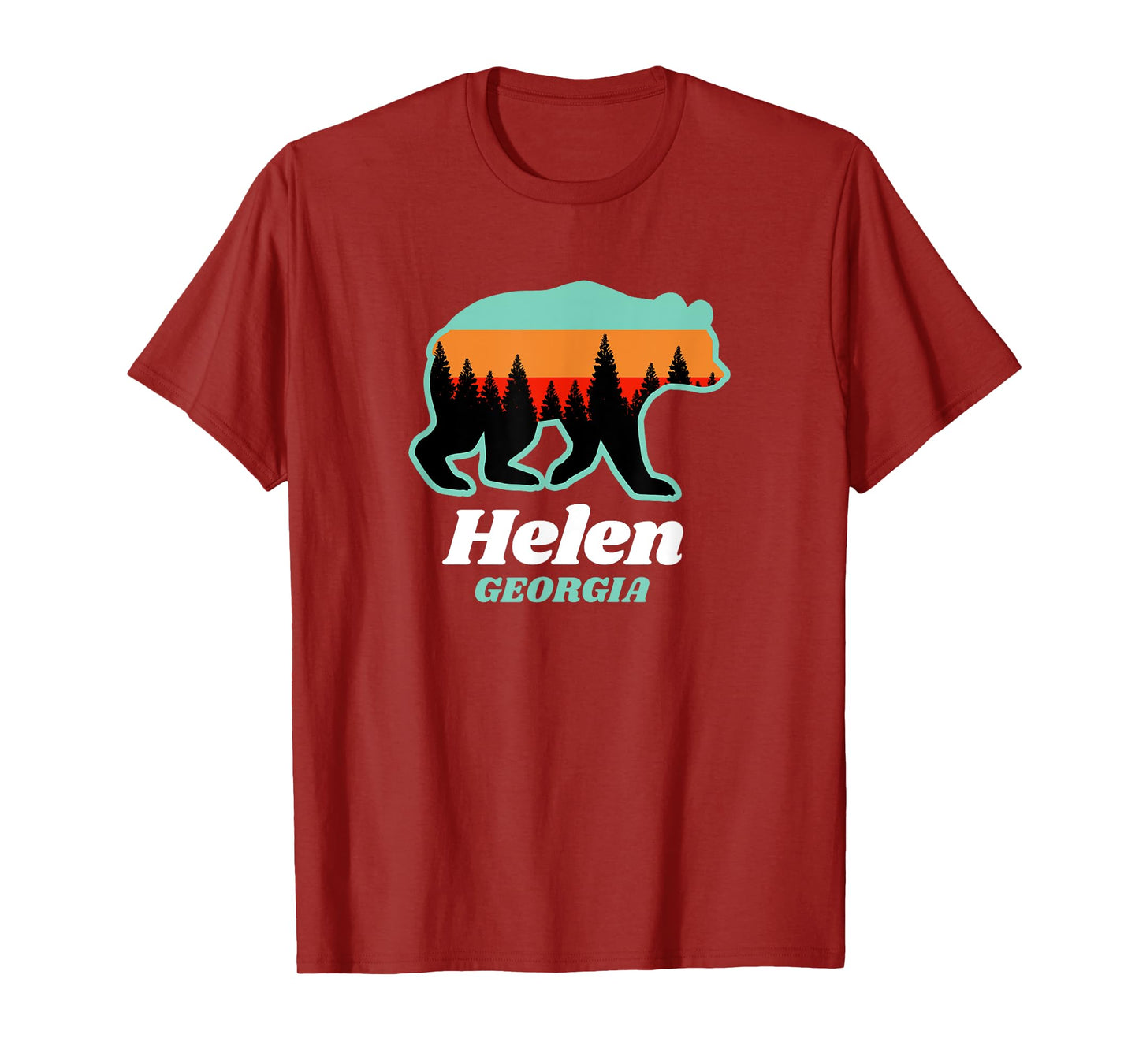 Helen Georgia Bear Mountains Summer T-Shirt for Men Women Kids