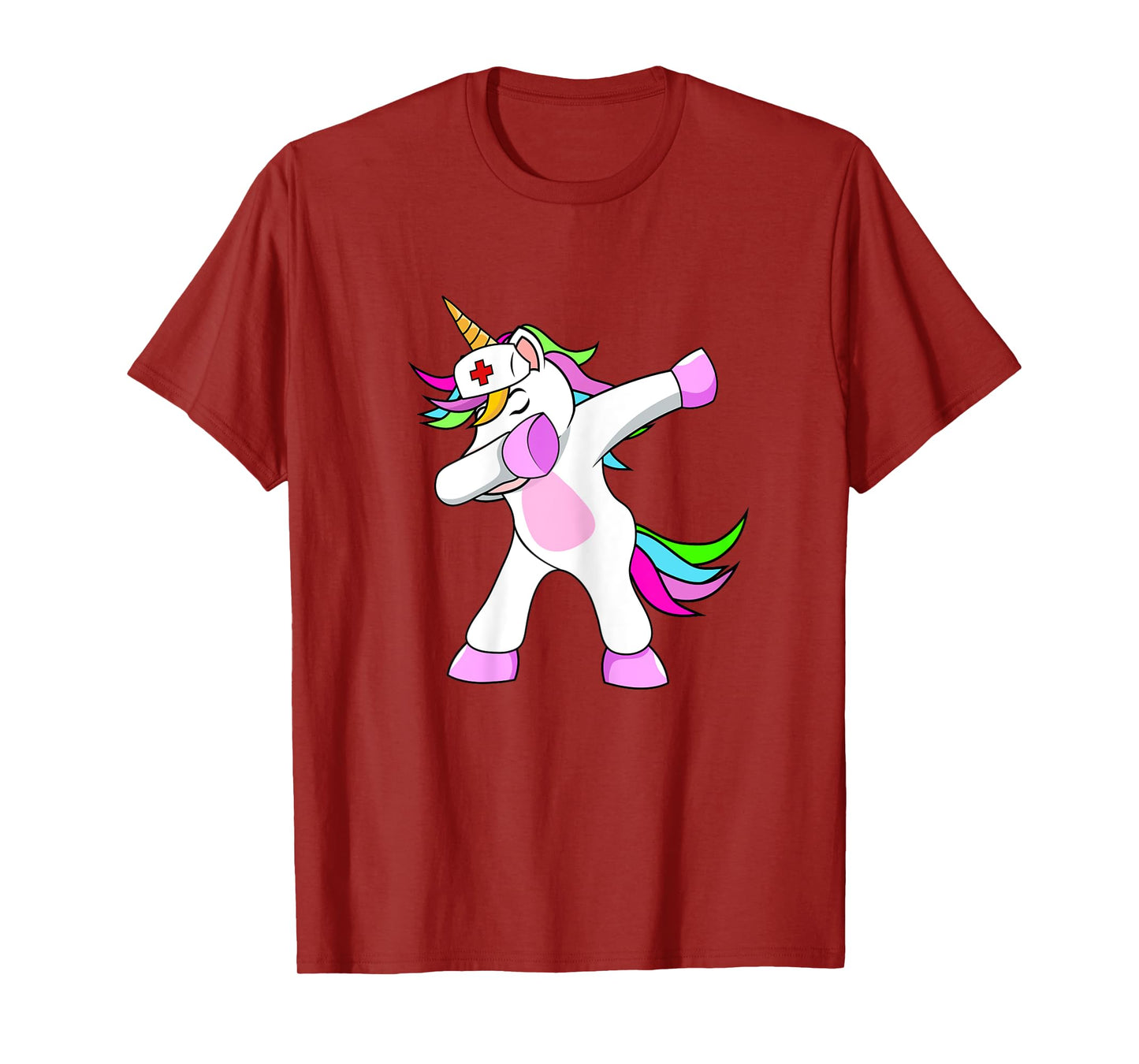 Dabbing Unicorn Nurse Girl Shirt Nursing Angel T-Shirt