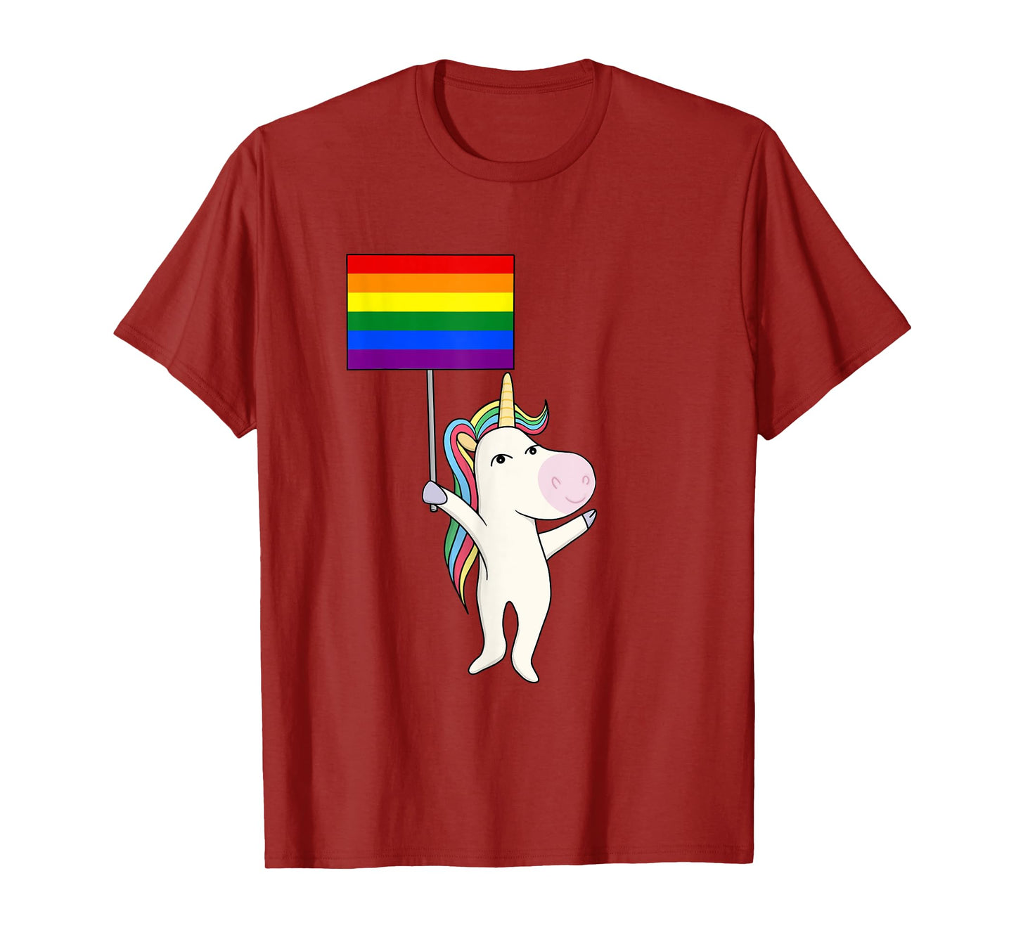 Gay Unicorn LGBT Flag Pride Lesbian Trans Transgender Queer T-Shirt
