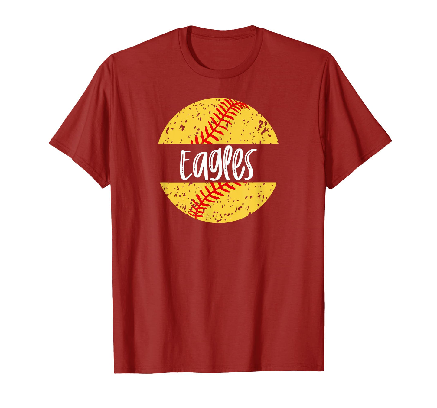 Eagles Softball Team Mascot School Spirit Game Day T-Shirt