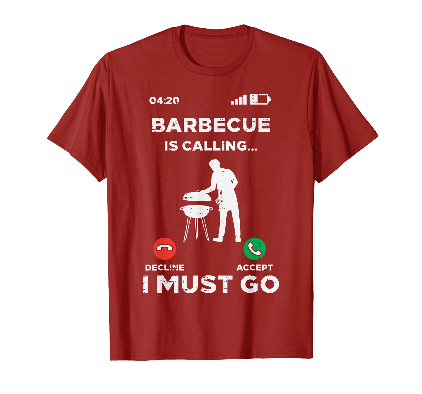 Barbecue Is Calling I Must Go Funny Bbq Grill Men Women Kids T-Shirt