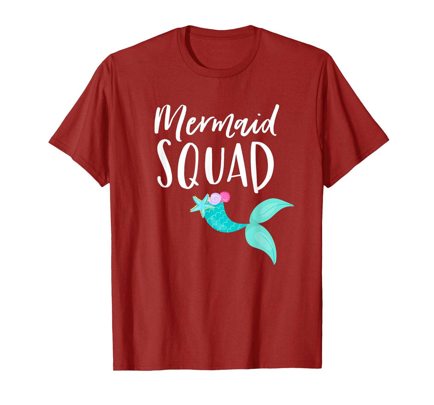 Mermaid Squad Birthday Squad for Party Mom Mama Girl T-Shirt