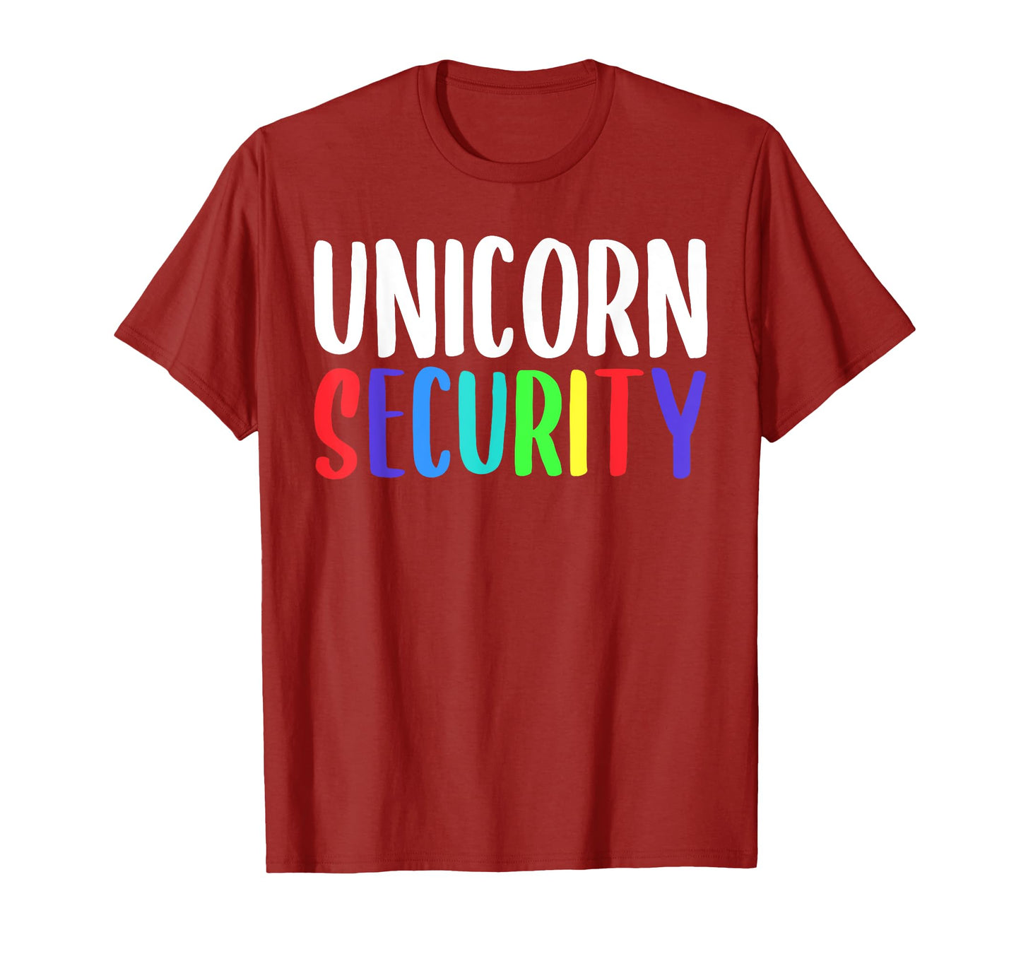 Unicorn Security Rainbow Halloween Costume T-Shirt