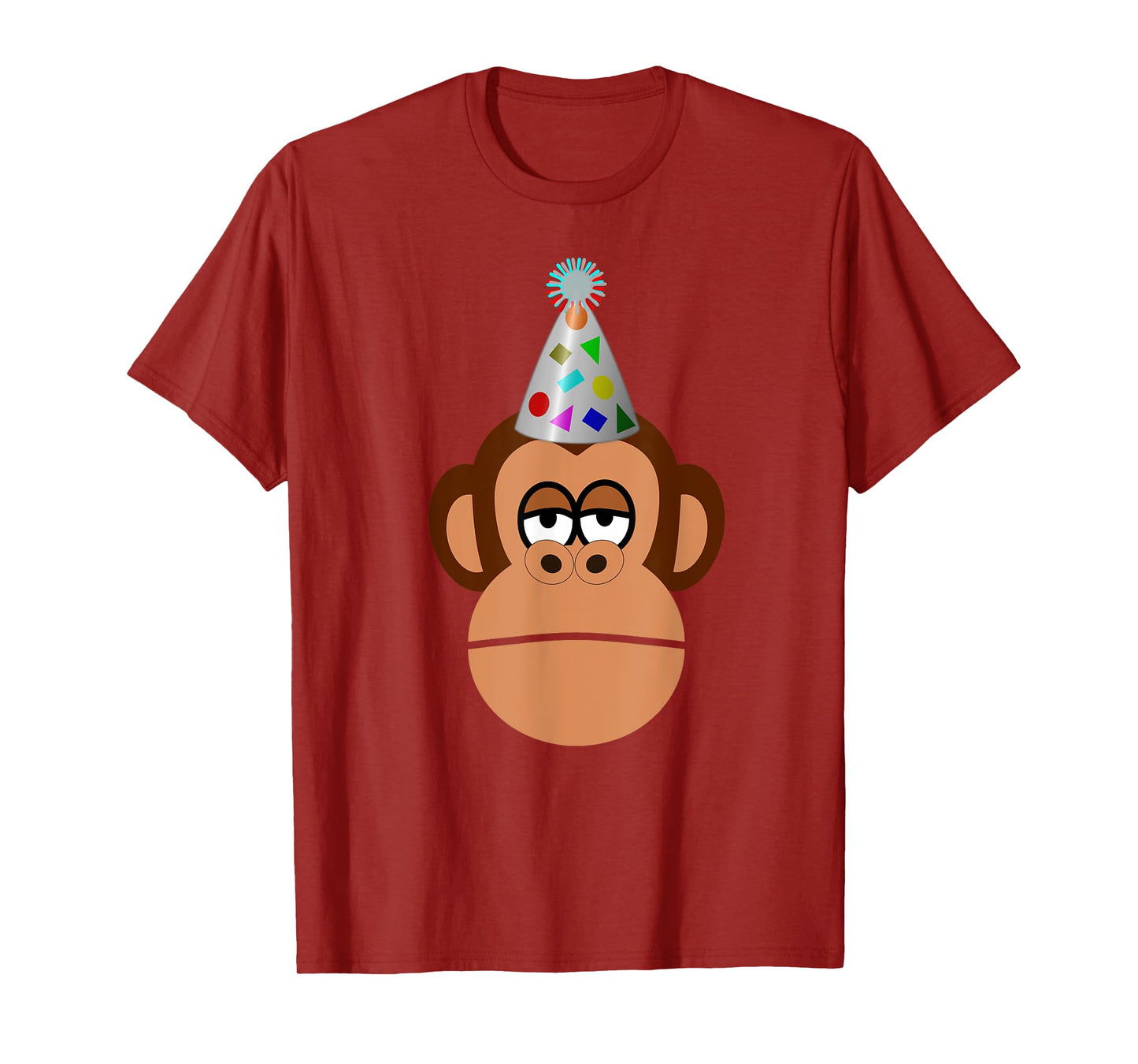 Birthday monkey in party hat t-shirt T-Shirt