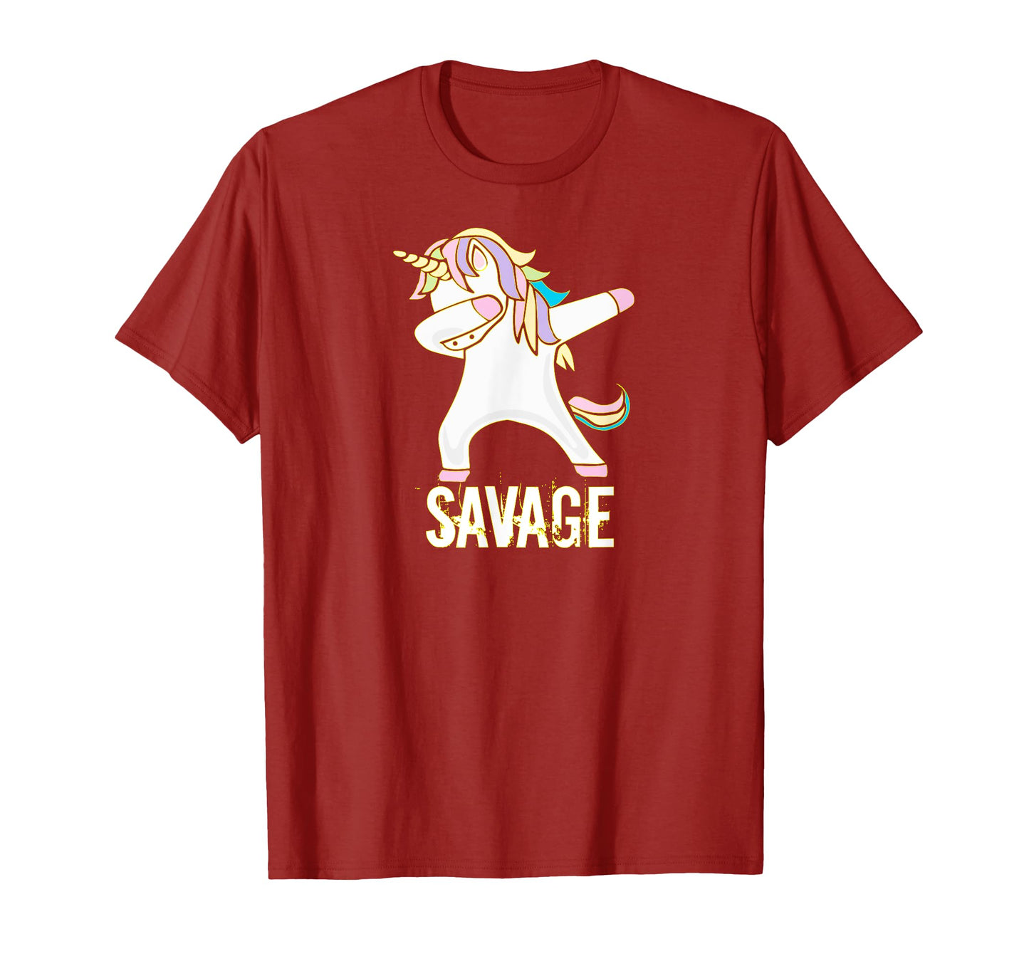Savage Unicorn Shirt for Youth Adult Women Girls T-Shirt