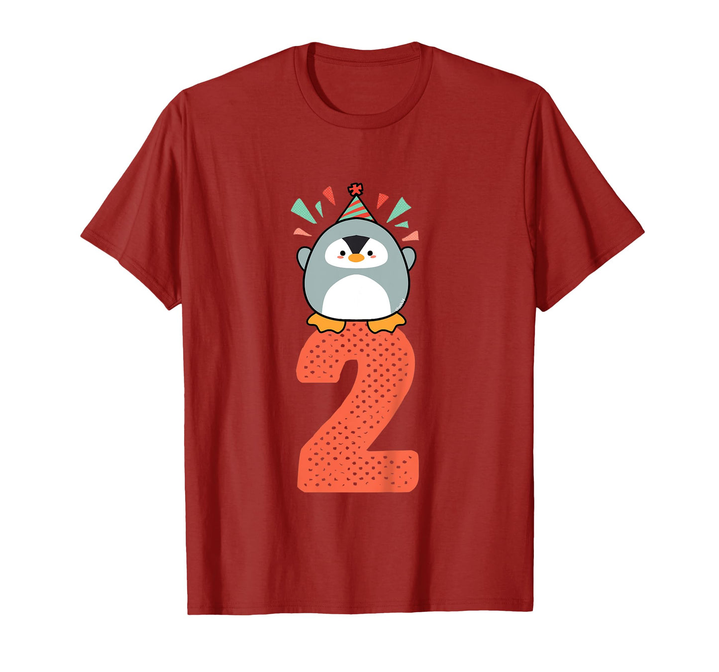 Kids 2nd Birthday Gift Idea Toddler Penguin 2 Years T-Shirt