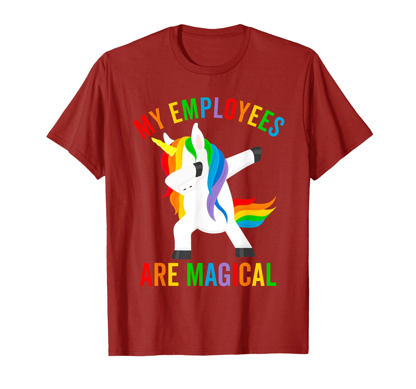 My Employees Are Magical Dabbing Unicorn Funny Boss Gift T-Shirt