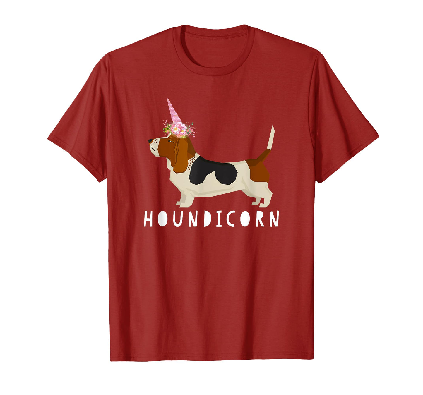 Houndicorn! Funny Basset Hound Unicorn Dog Love T Shirt T-Shirt for Men Women Girls Kids