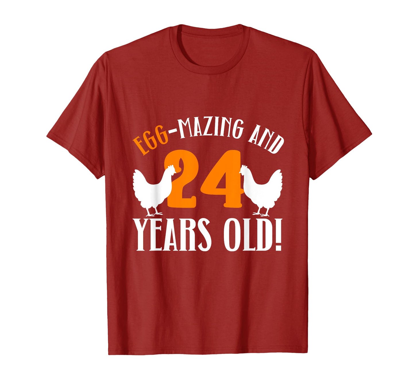 24th Birthday 24 Years Old Chicken Farmer Chicken Lover T-Shirt