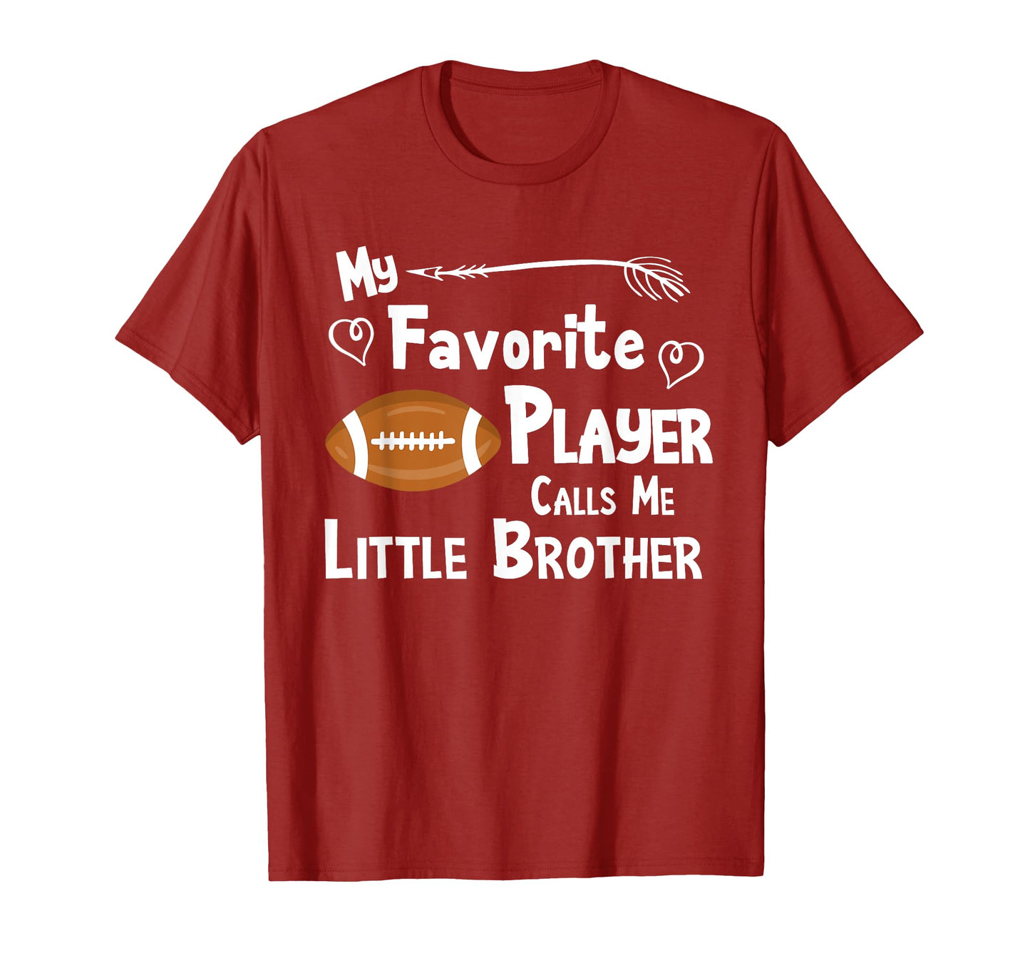 Favorite Player Little Brother Football T-Shirt