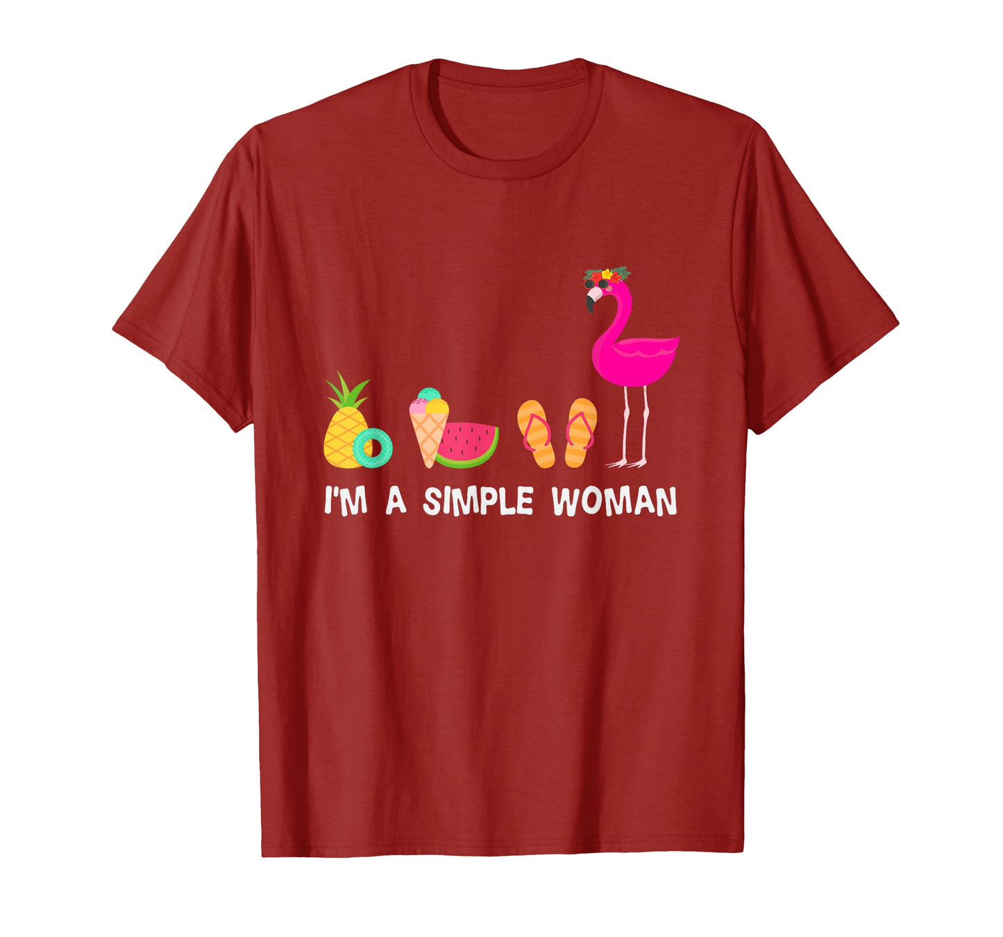 Im A Simple Woman Flamingo T-Shirt