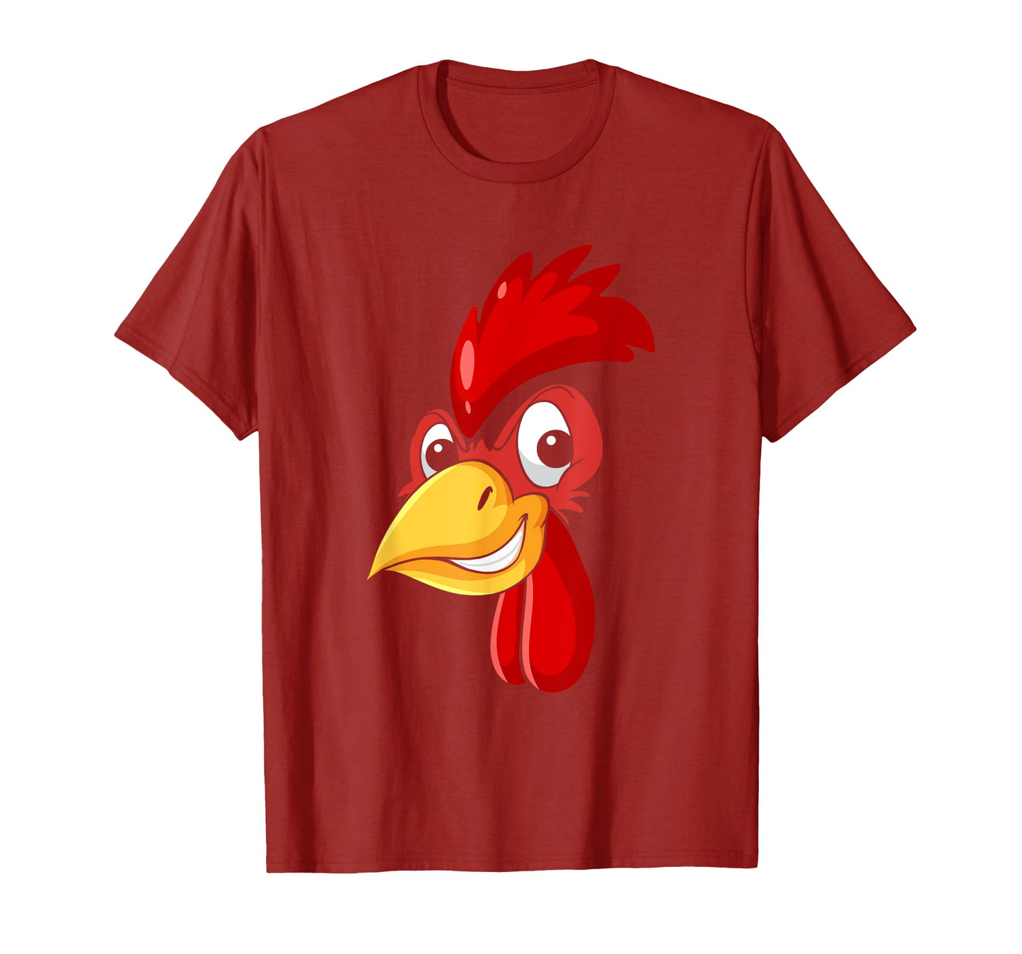 Rooster Chicken Face Cockfighting Bird Halloween Costume T-Shirt
