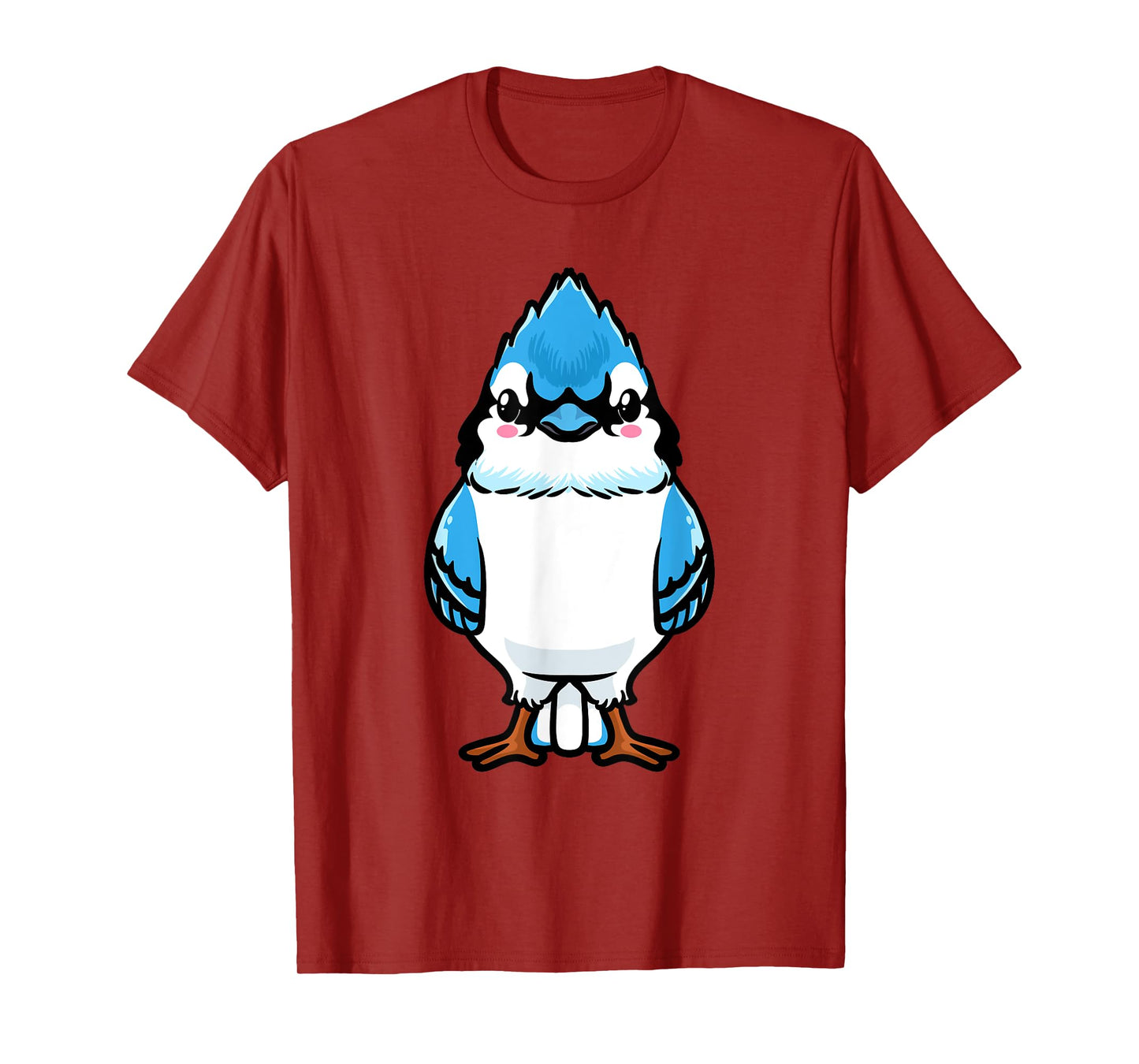 Luvevebluejaytha Blue Jay Bird Cyanocitta Cristata Design Unisex T-Shirt, Black, Small, Short Sleeve, Classic Fit, Cotton Blend, Bird Print Design, Blended Fabric