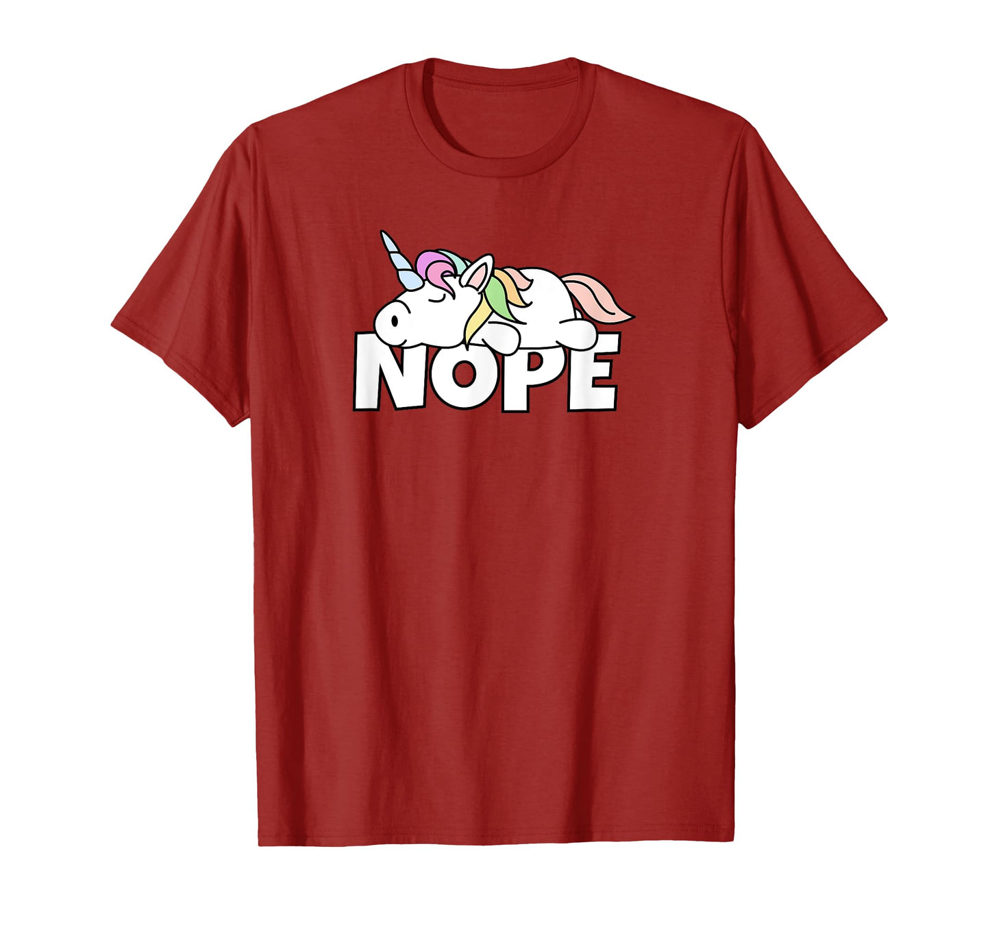 Lazy Unicorn Nope T-Shirt