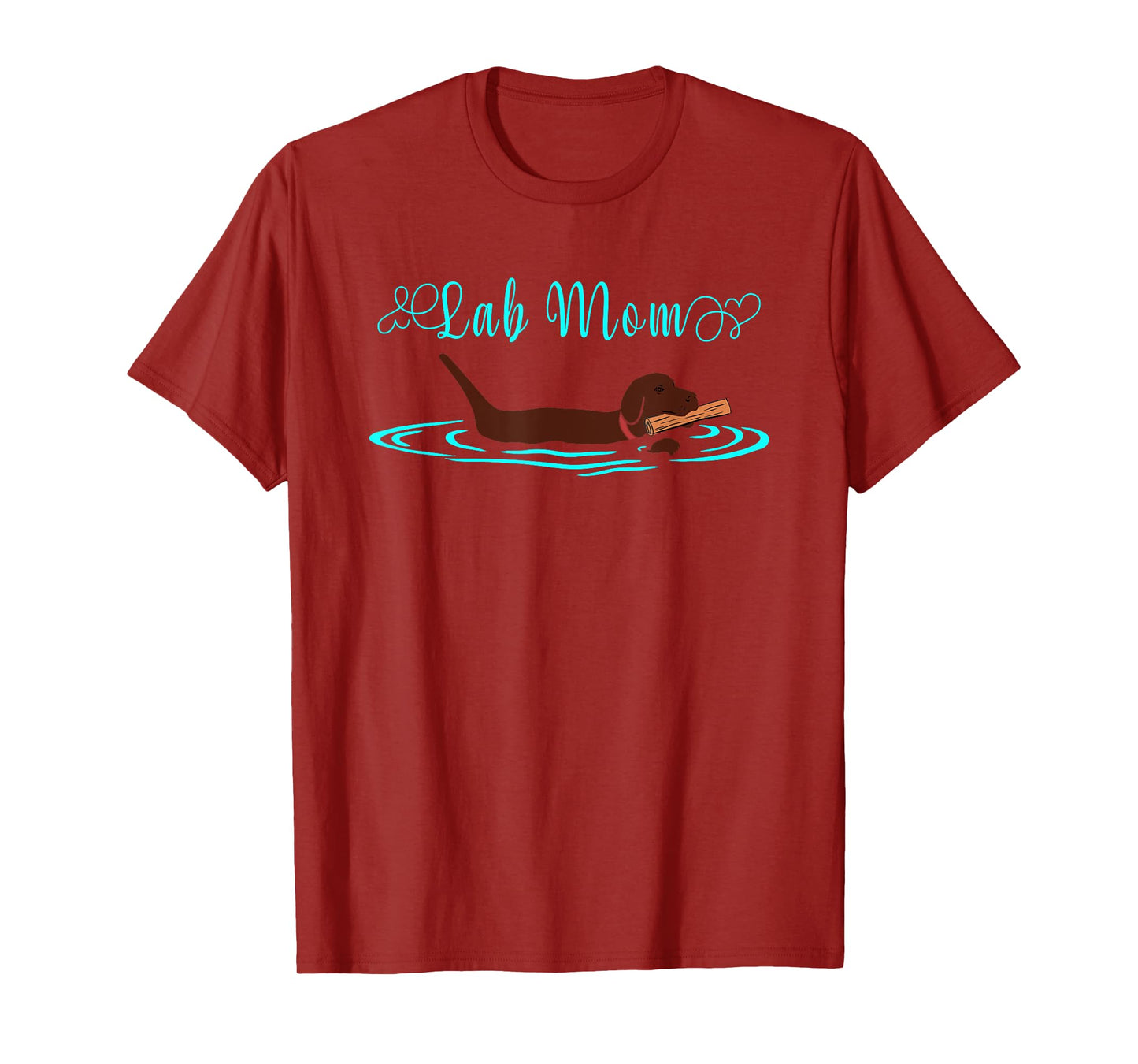 Lab Mom Chocolate Labrador Retriever Dog Owner Lover T-Shirt for Men Women Girls Kids