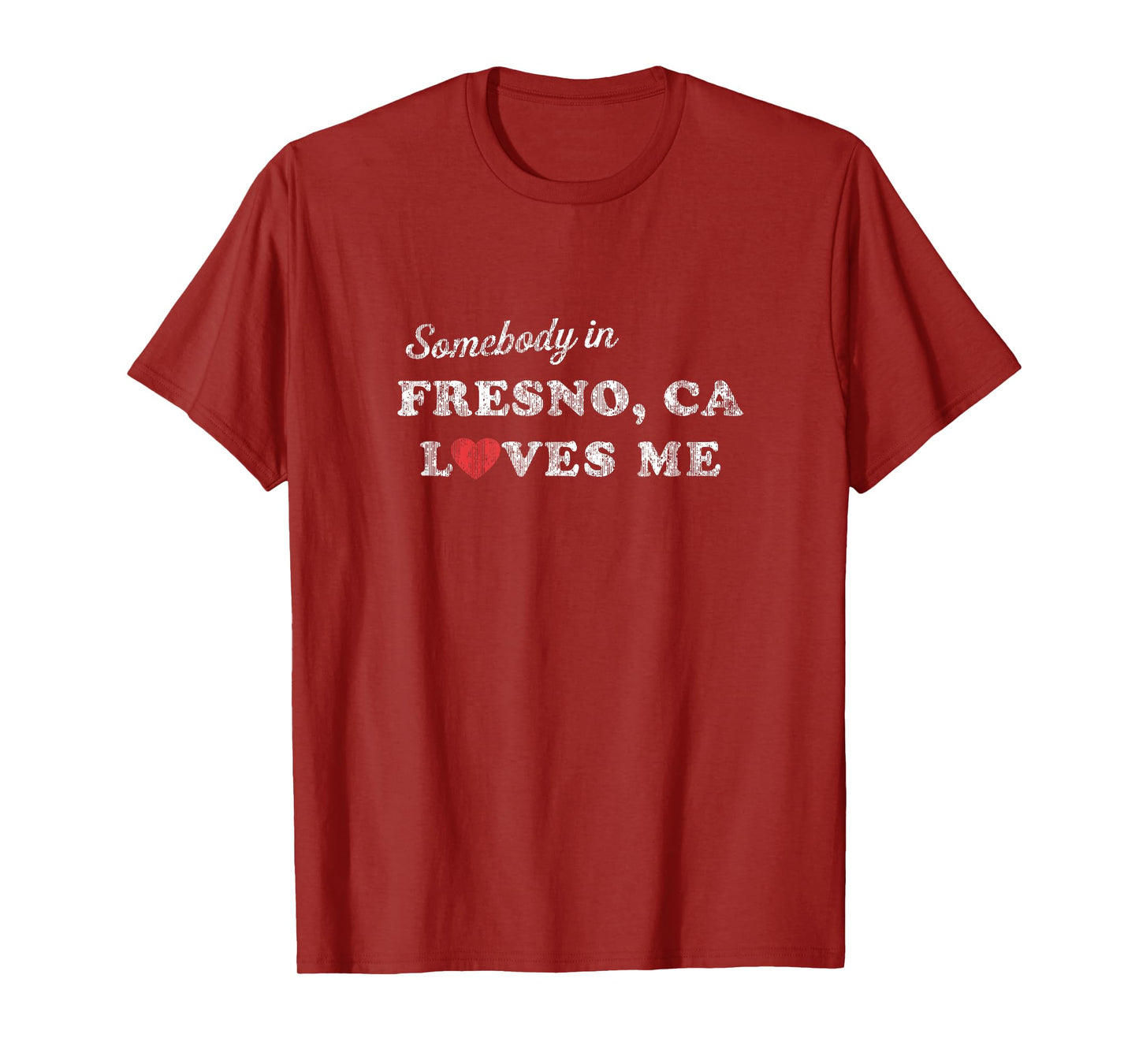 Fresno California CA T-Shirt Retro 70's Gift of Love Tee T-Shirt