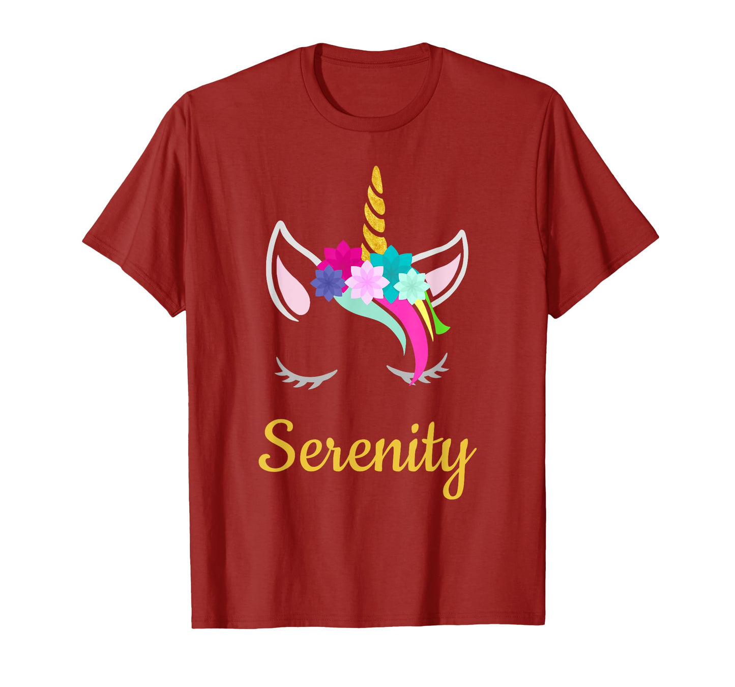 Serenity Dark Unicorn Name T-Shirt