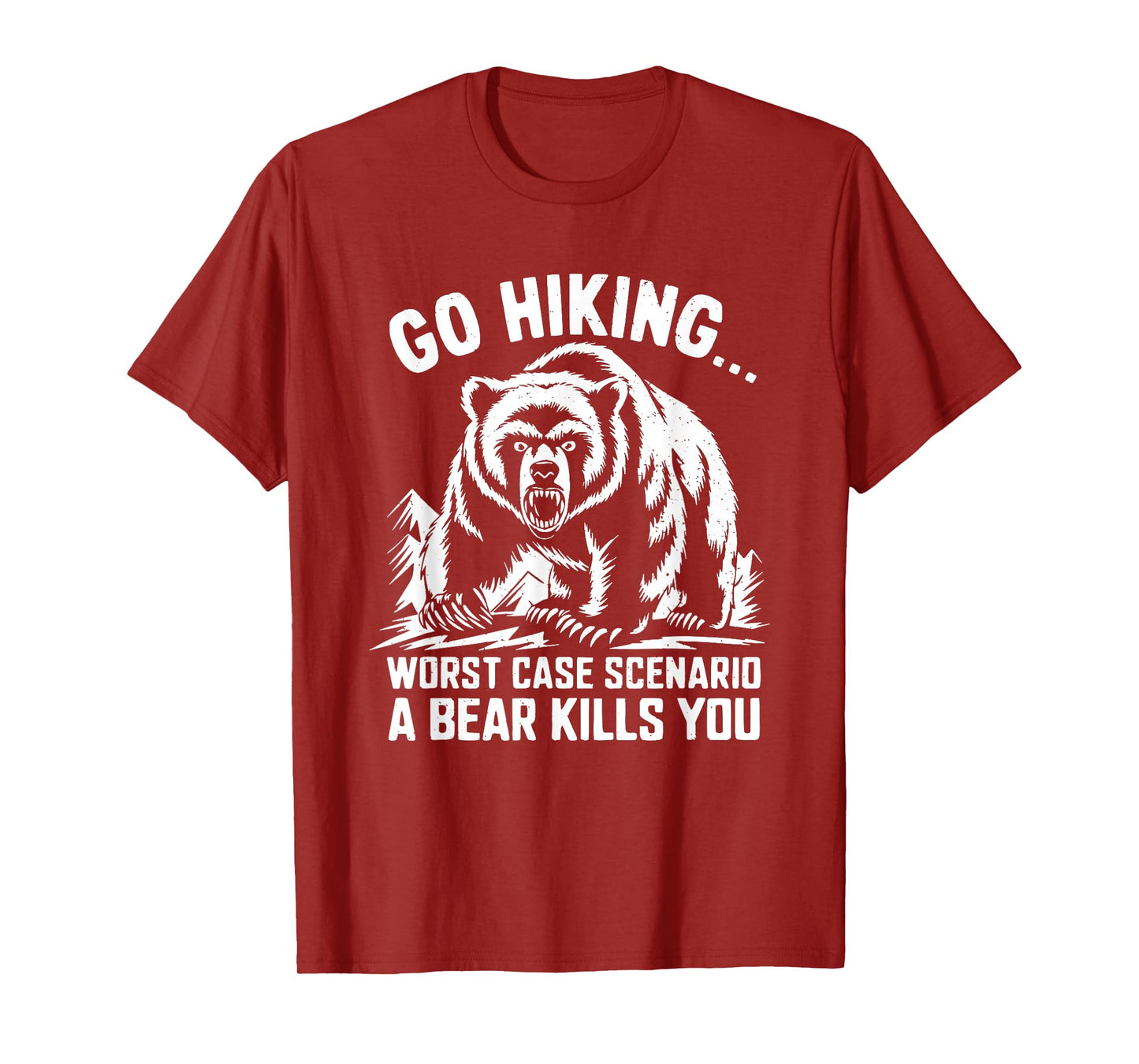Go Hiking Bear Mountain Forest Wildlife Camping Wilderness T-Shirt
