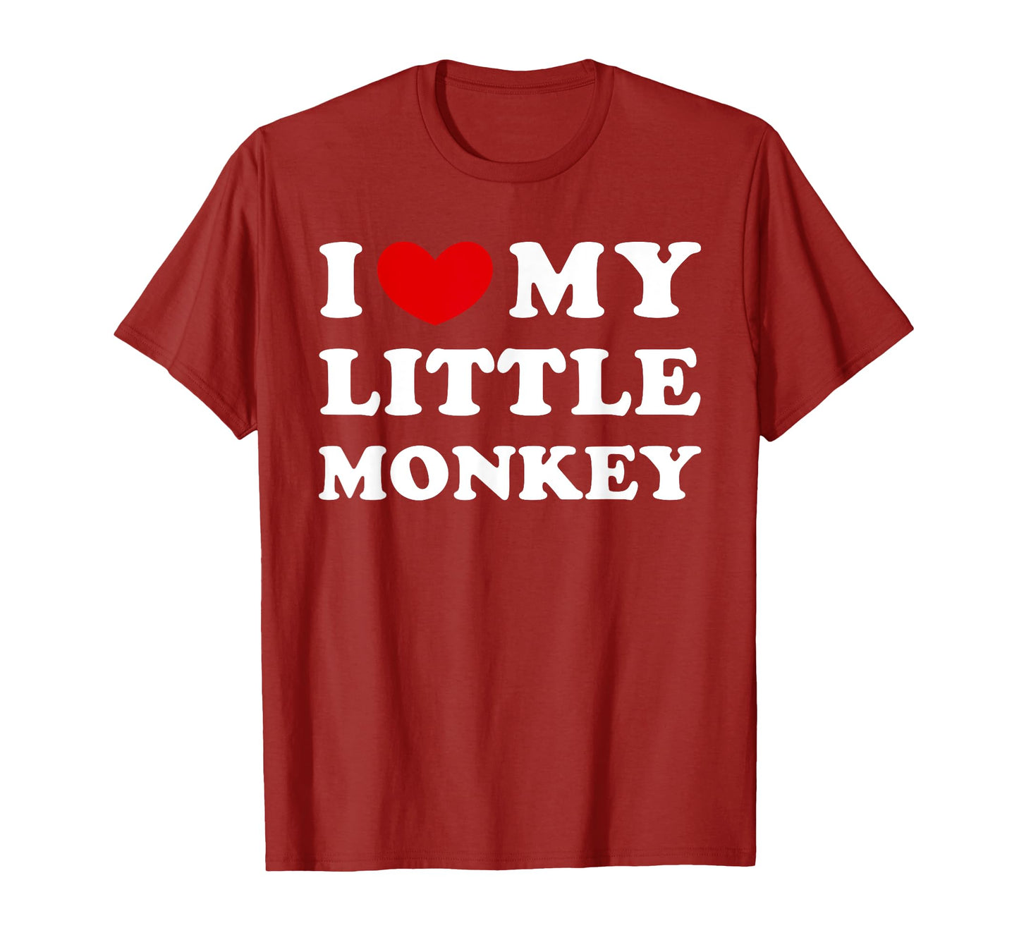 I Love My Little Monkey, I Heart My Little Monkey T-Shirt