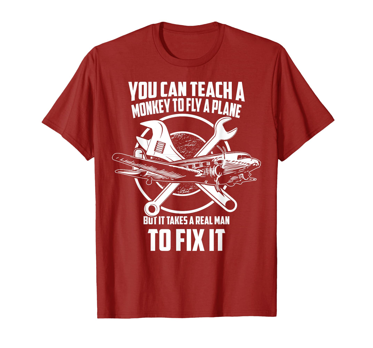 Airplane Mechanic T-Shirt - Real man fix plane T-Shirt