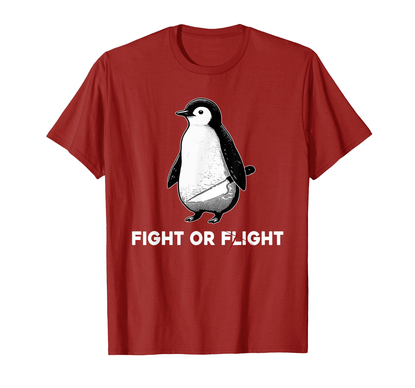 Cute Penguins Classic Fights Funny Animal Lovers Or Flight T-Shirt