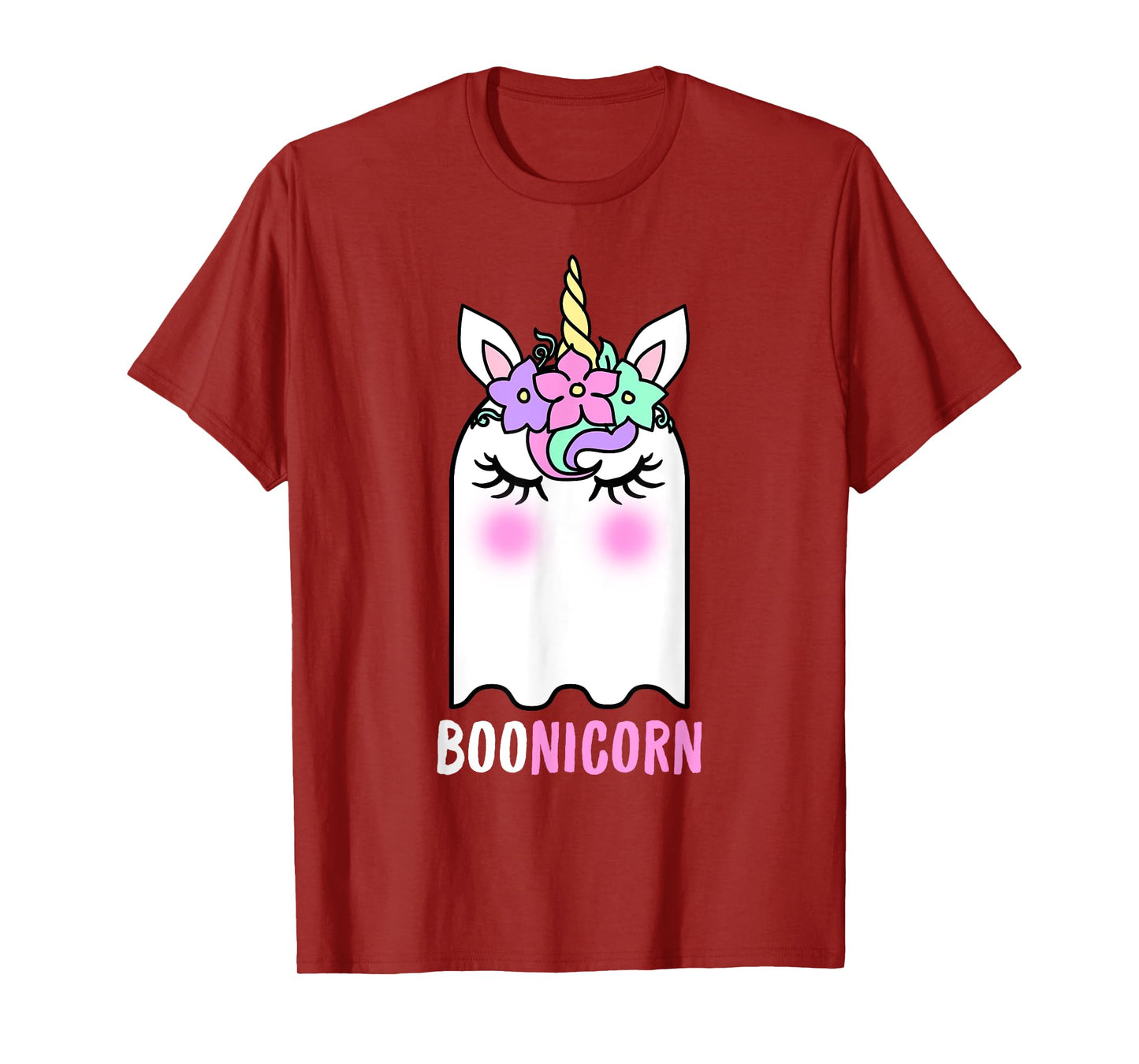 Boonicorn Unicorn Ghost, Unicorn Halloween Shirt for Girls T-Shirt