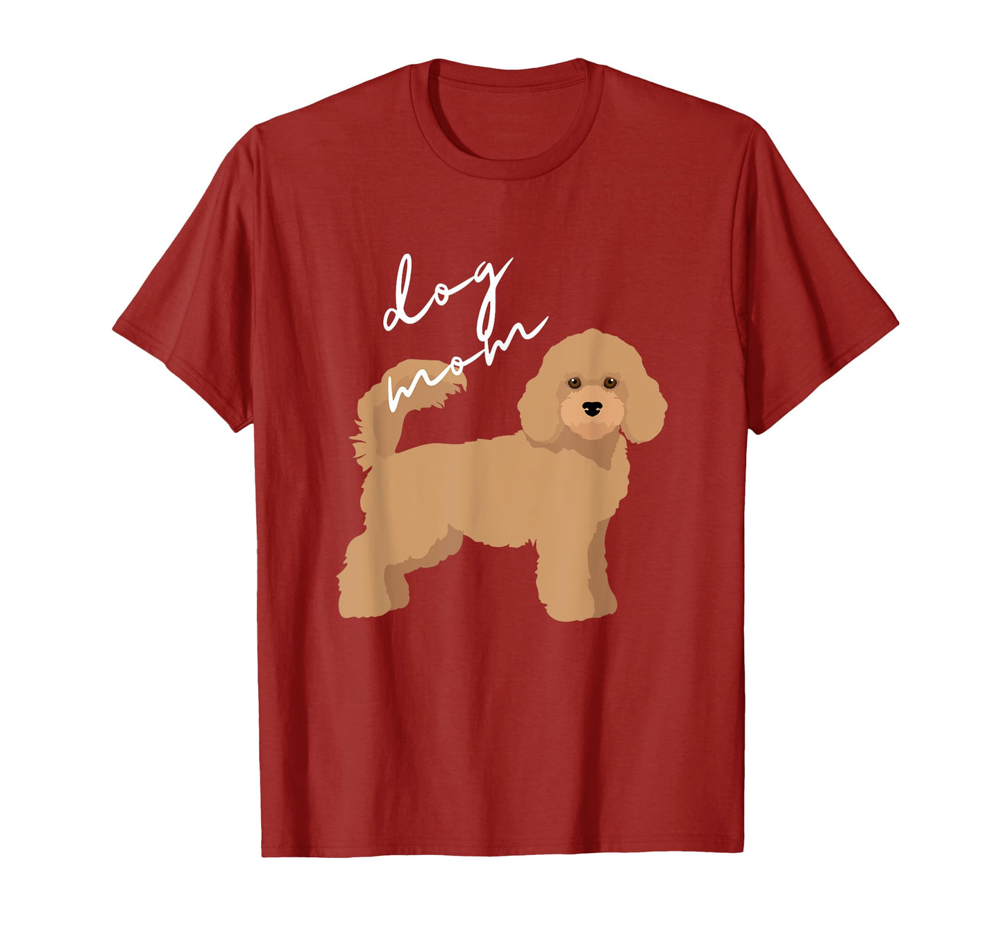 Apricot Poodle Dog Mom T-Shirt for Men Women Girls Kids