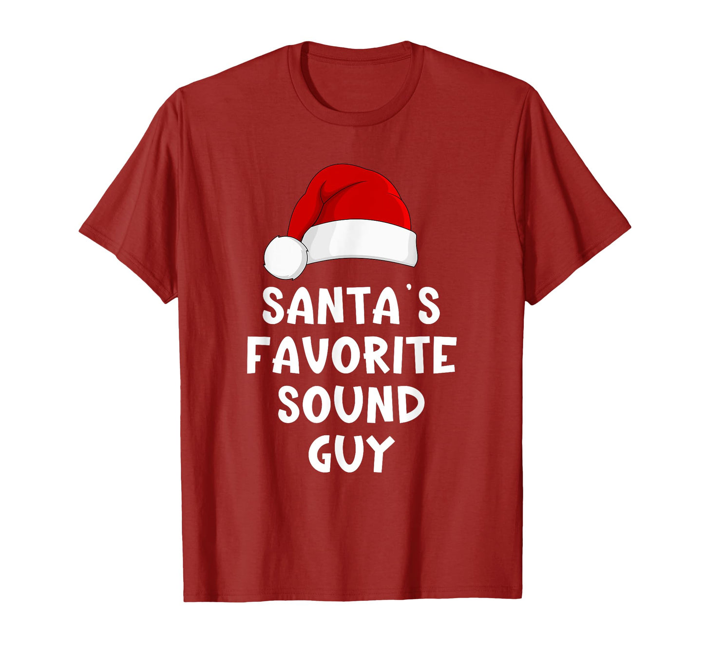 Christmas Santa's Favorite Sound Guy Audio Tech Engineer T-Shirt