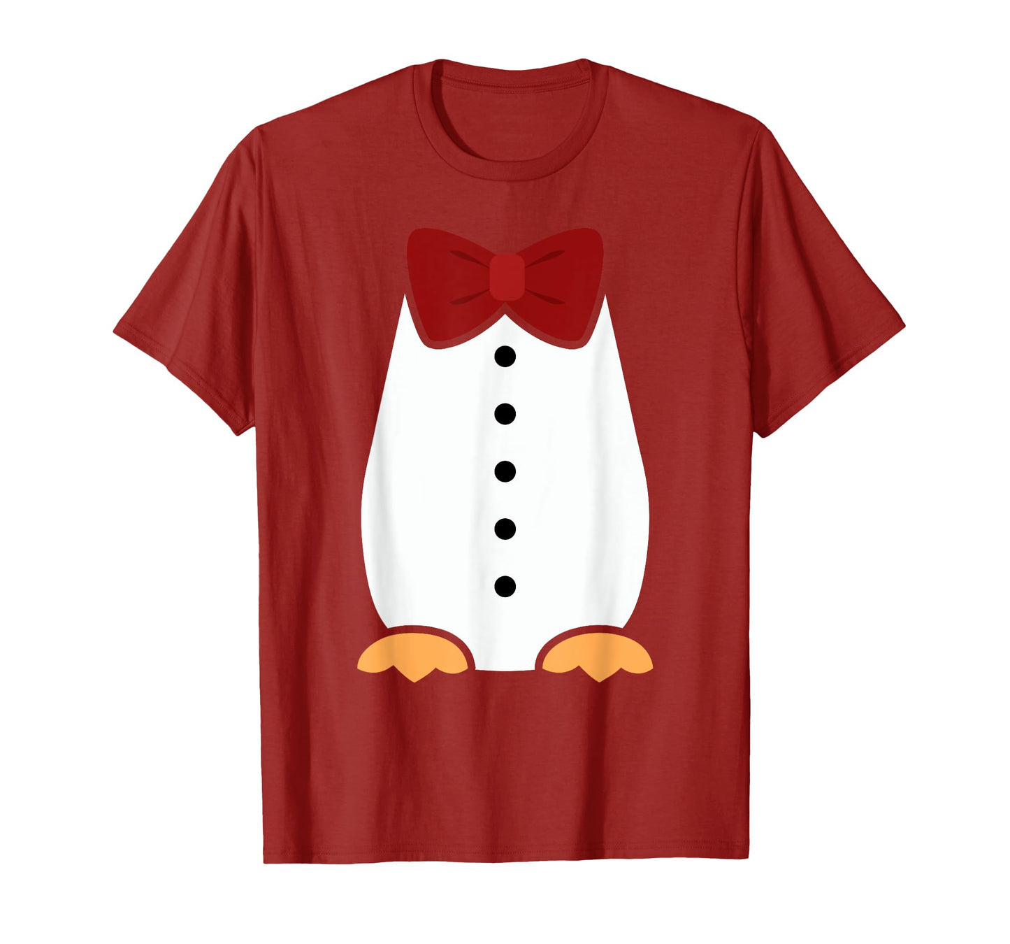 Penguin Tuxedo Funny Costume Halloween Outfit Bow Tie T-Shirt