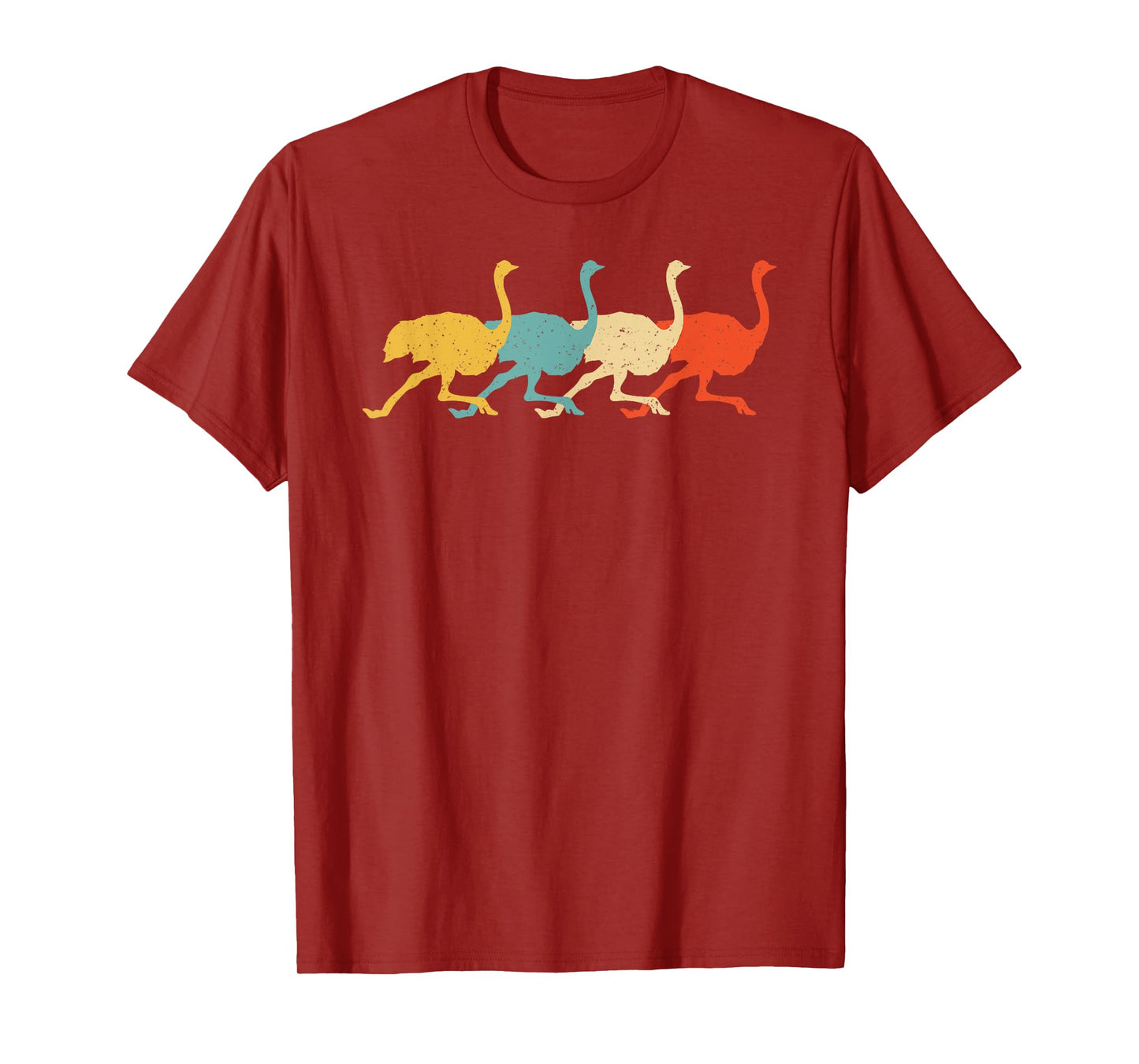 Cassowary Vintage Retro Ostrich Emu Bird Lover 60s 70s Gift T-Shirt