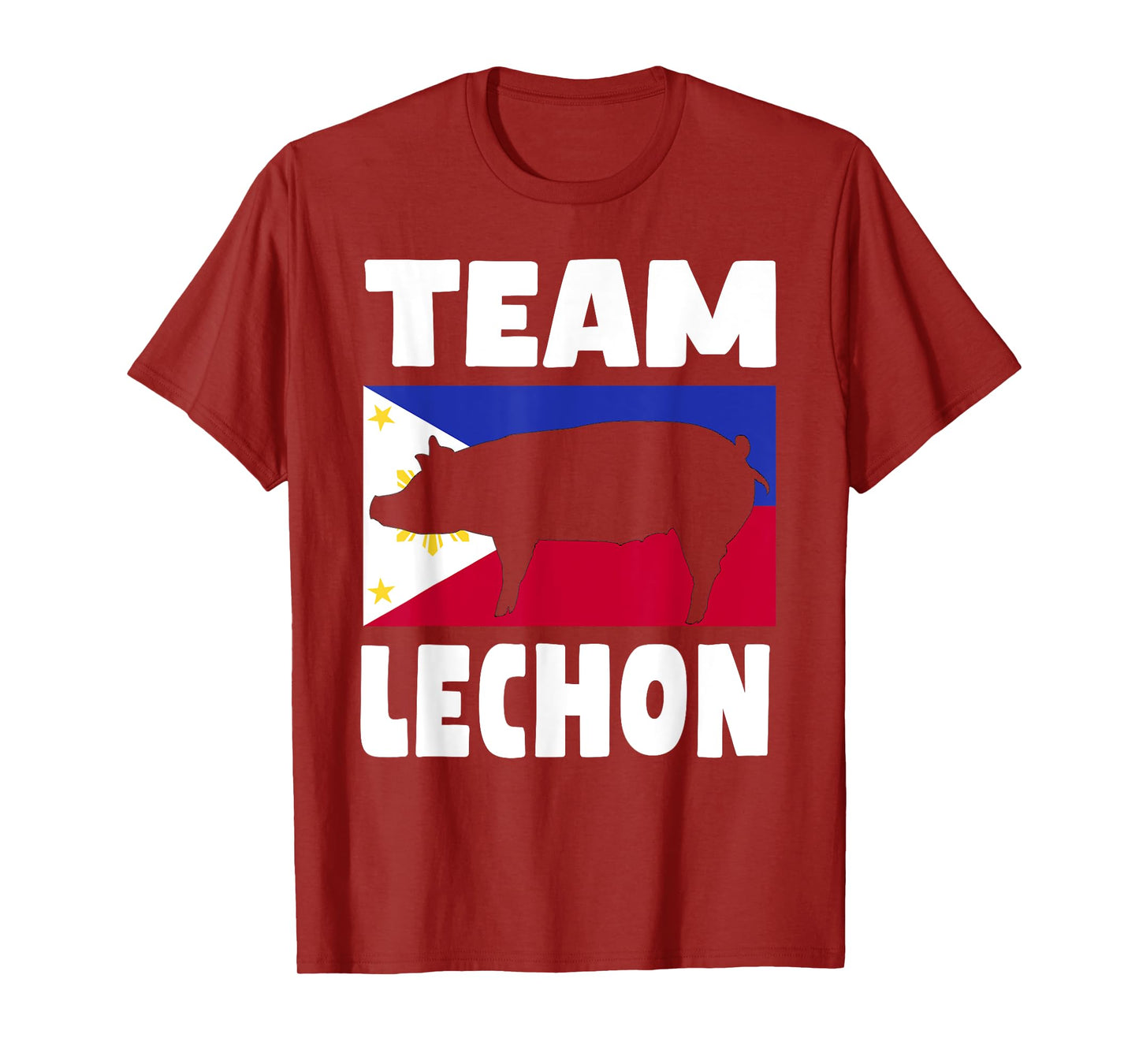 Team Lechon - Funny Lechon Baboy Outfit With Philippine Flag T-Shirt