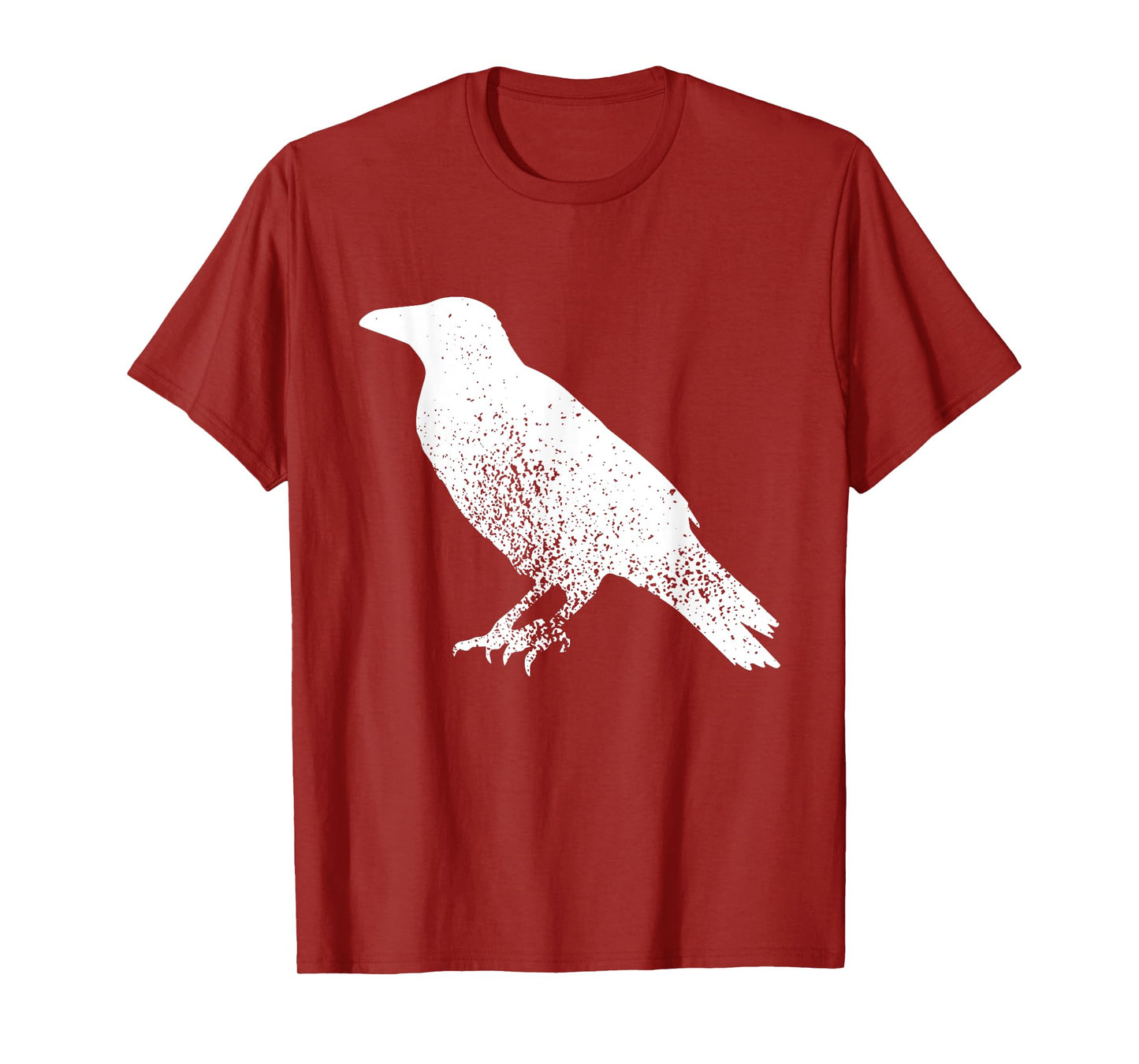 Distressed Crow Bird Print Raven Vintage Bird T-Shirt