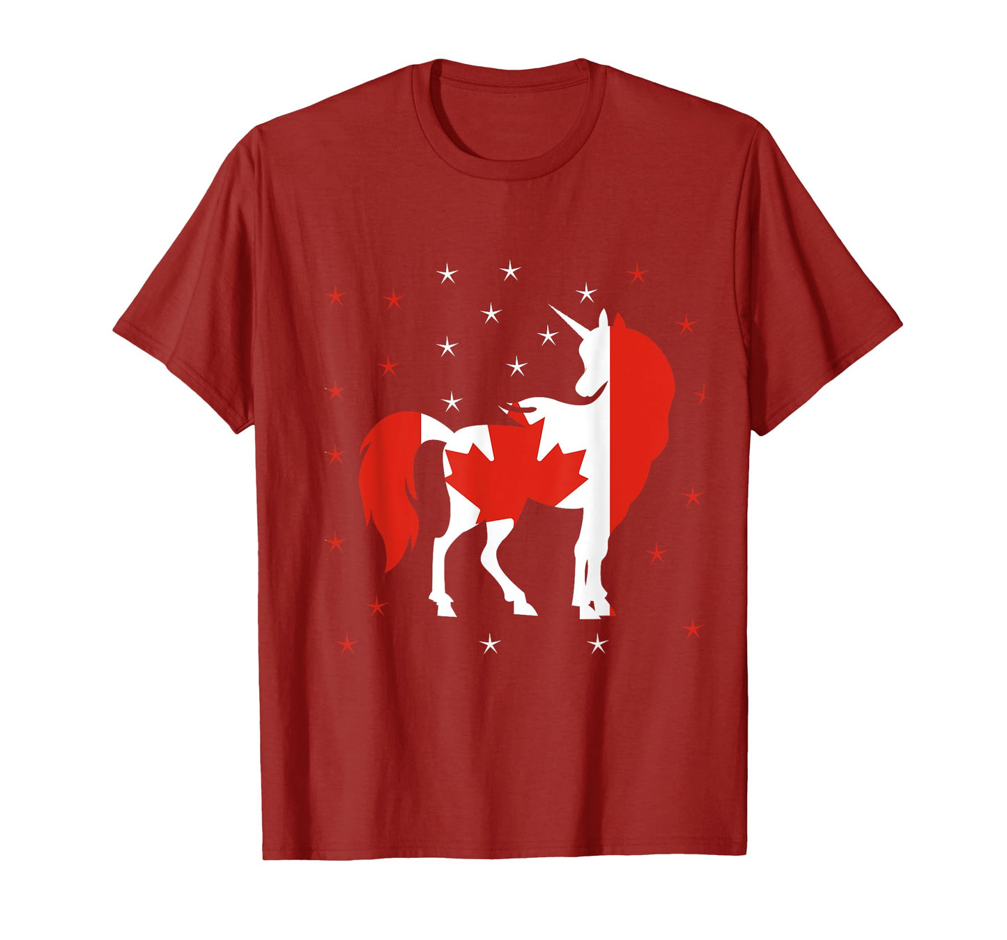 Unicorn Canada Flag Canadian T-Shirt