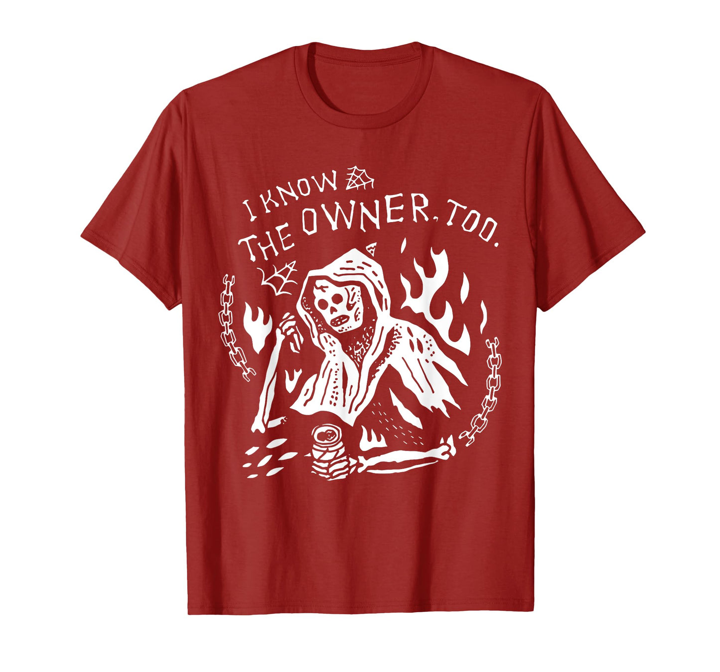 I Know The Owner Too Tattoo Skeleton Skull T-Shirt
