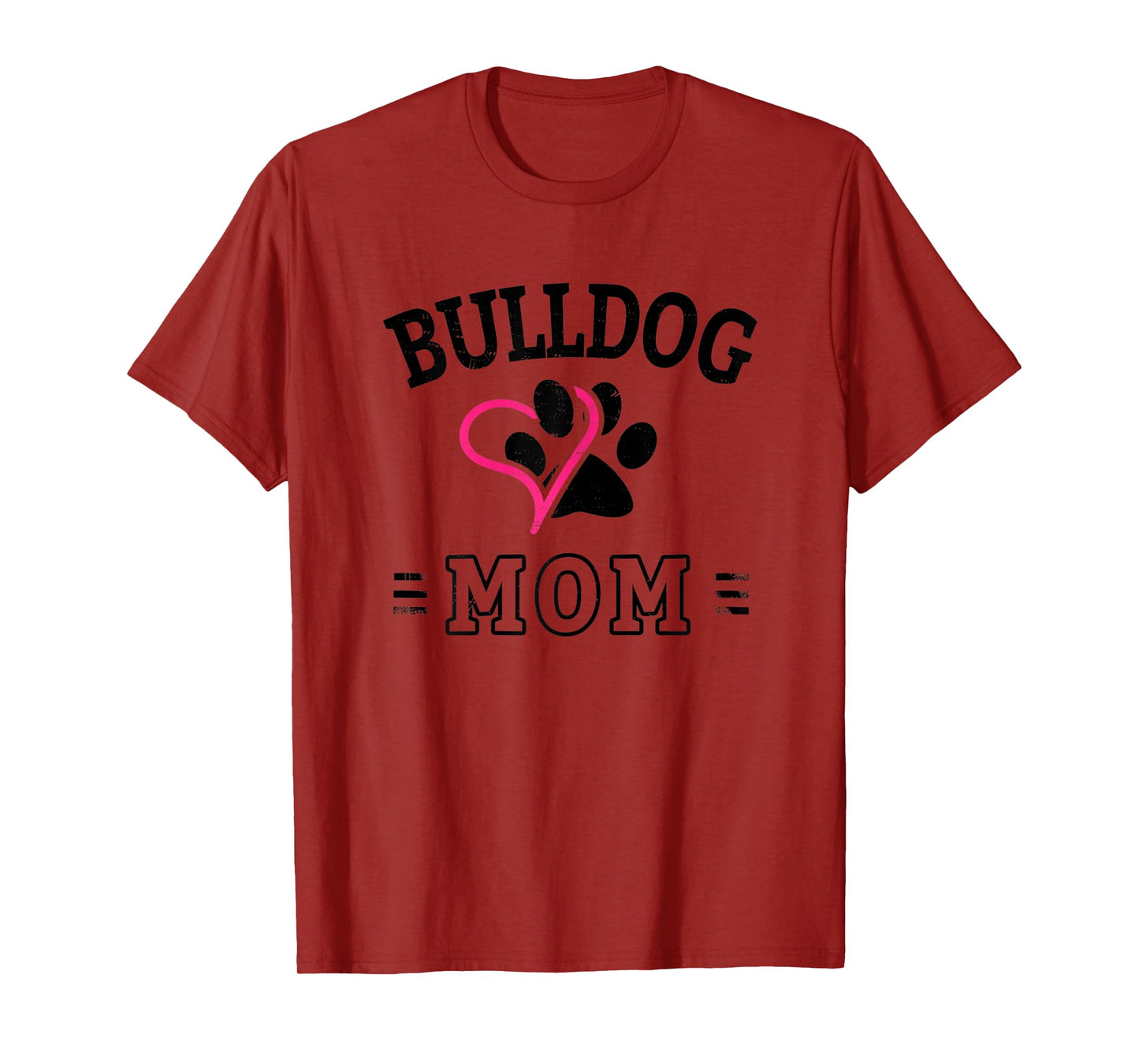 Womens Bulldog Mom T-Shirt