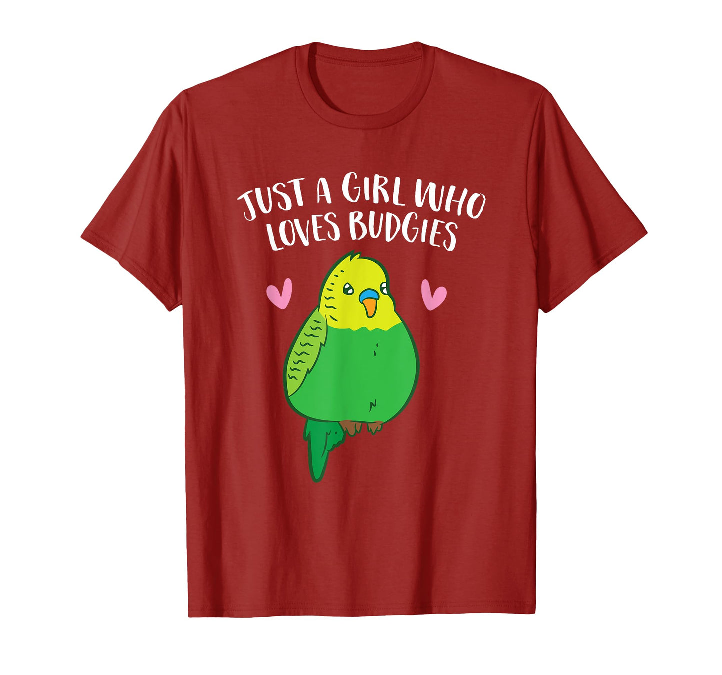 Just a Girl Who Loves Budgies Cute Birds Love Budgie T-Shirt