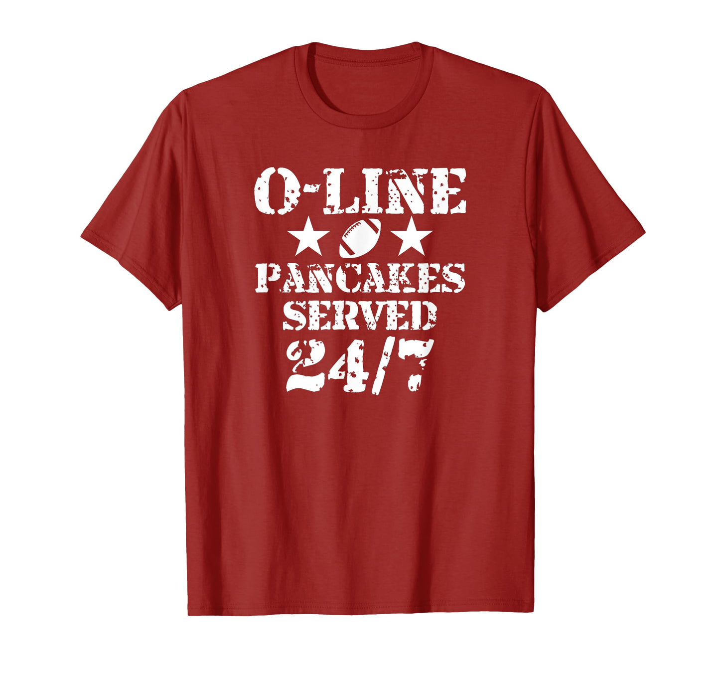 O-Line Pancakes Served 24/7 American Football Lineman T-Shirt