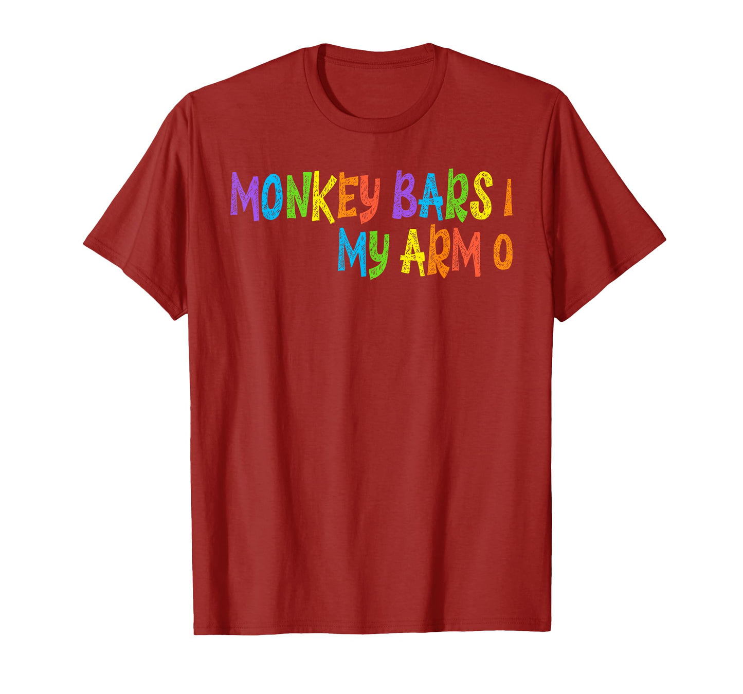 Funny Kids Monkey Bars Arm Injury Gift T-Shirt