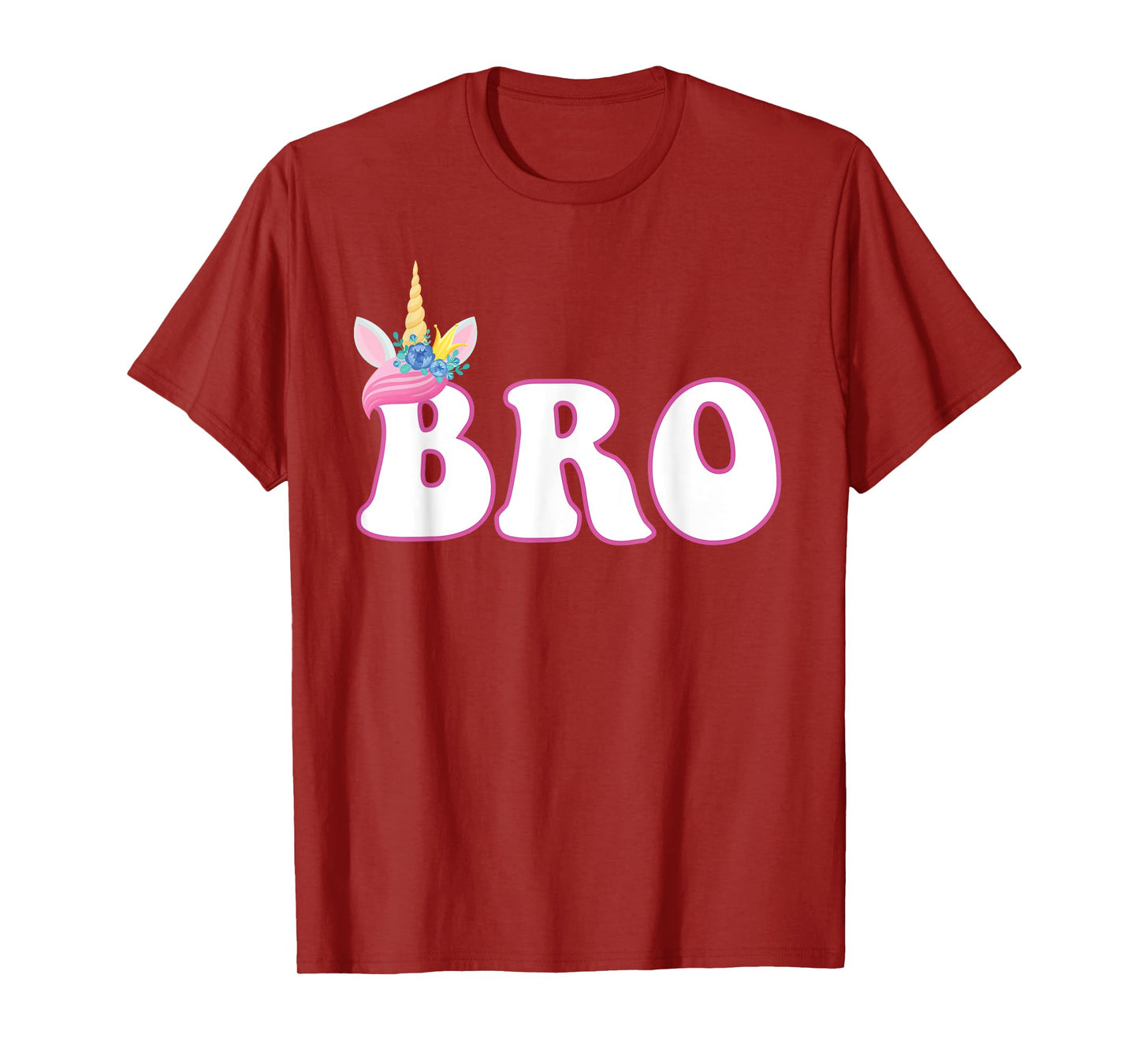Bro Unicorn Birthday Party Brother Matching Family T-Shirt