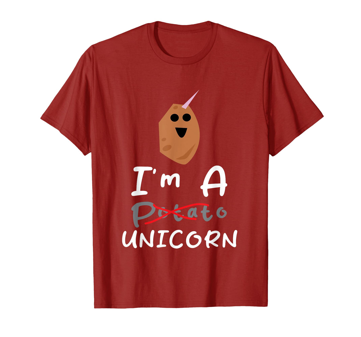 Funny Potato I'm A Potato Unicorn Funny Potato Unicorn Memes T-Shirt