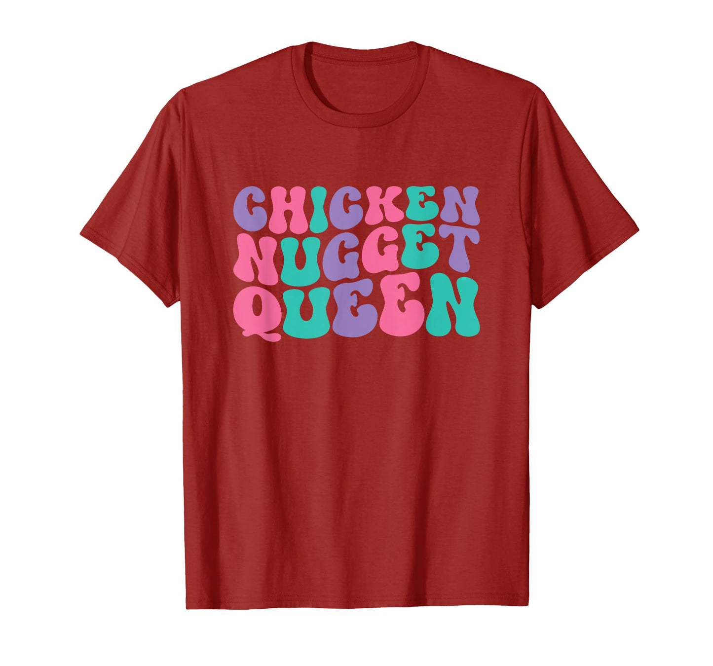 Chicken Nugget Queen Womens Chicken Nuggets Retro Vintage T-Shirt