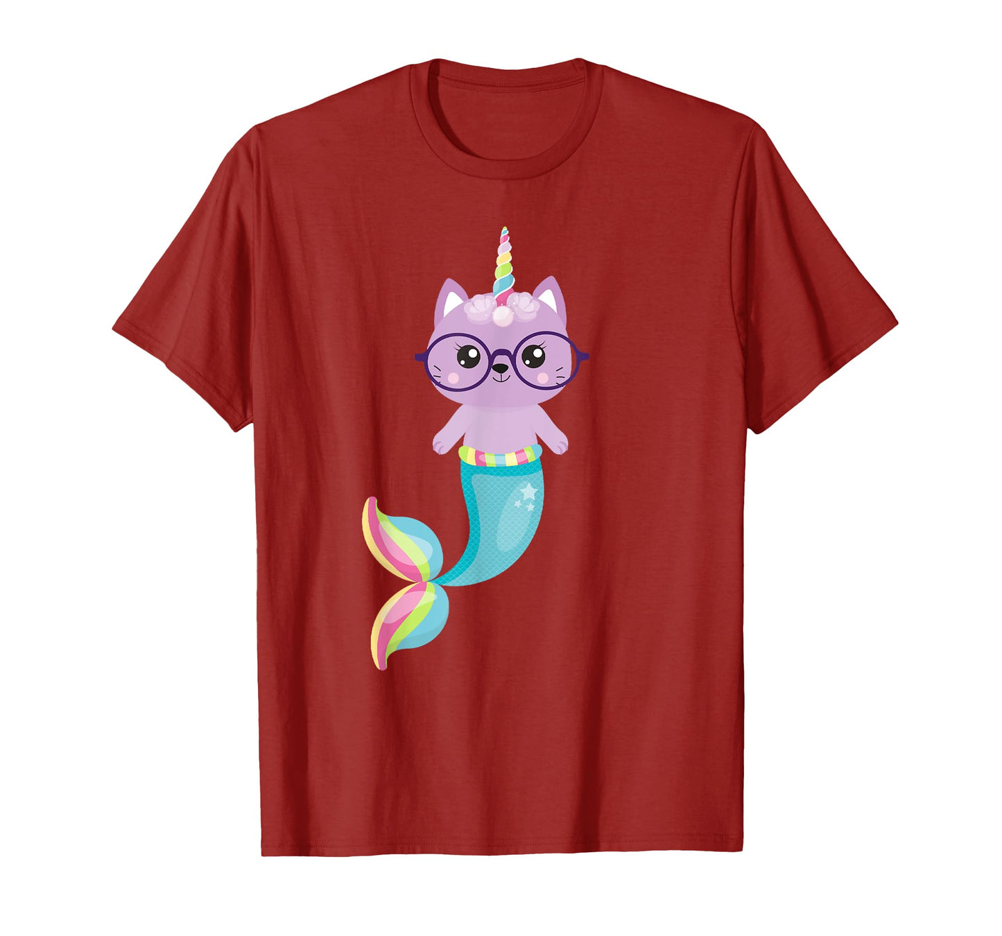 Caticorn Mermaid Unicorn Cat T-Shirt