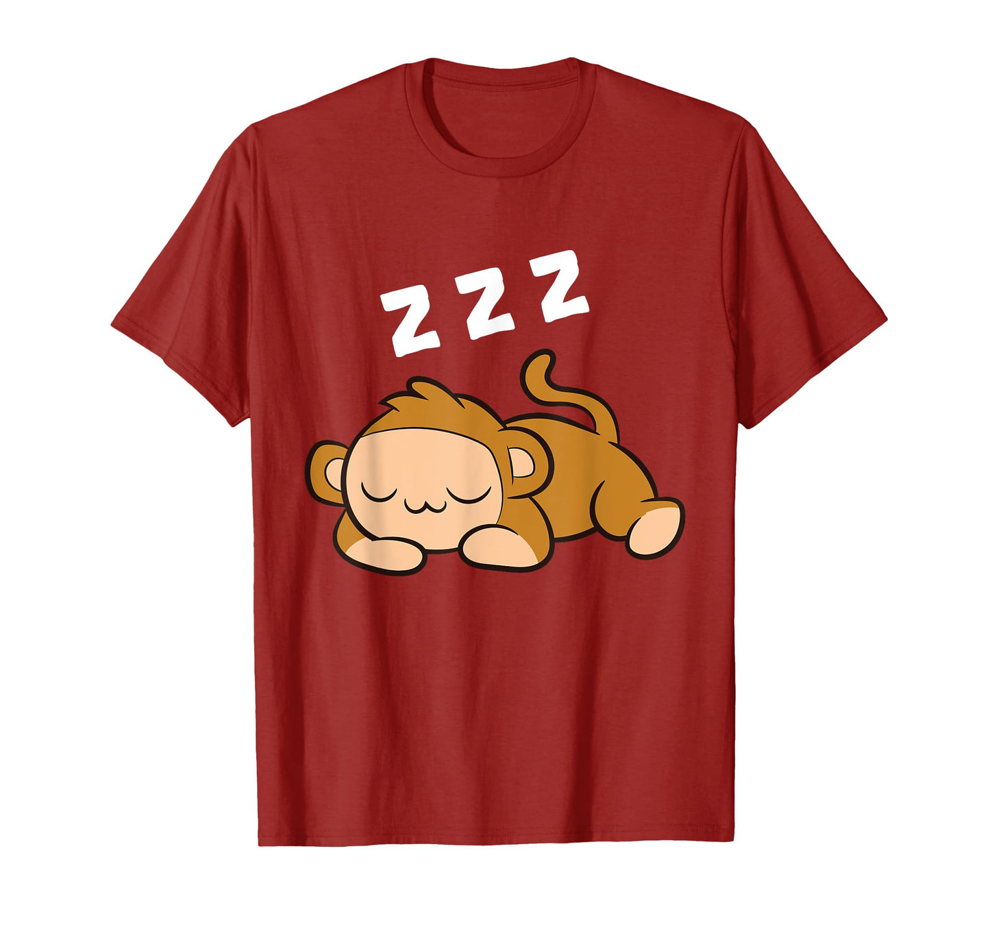 Monkey Tired Ape Monkey Pajama Sleeping Monkey T-Shirt