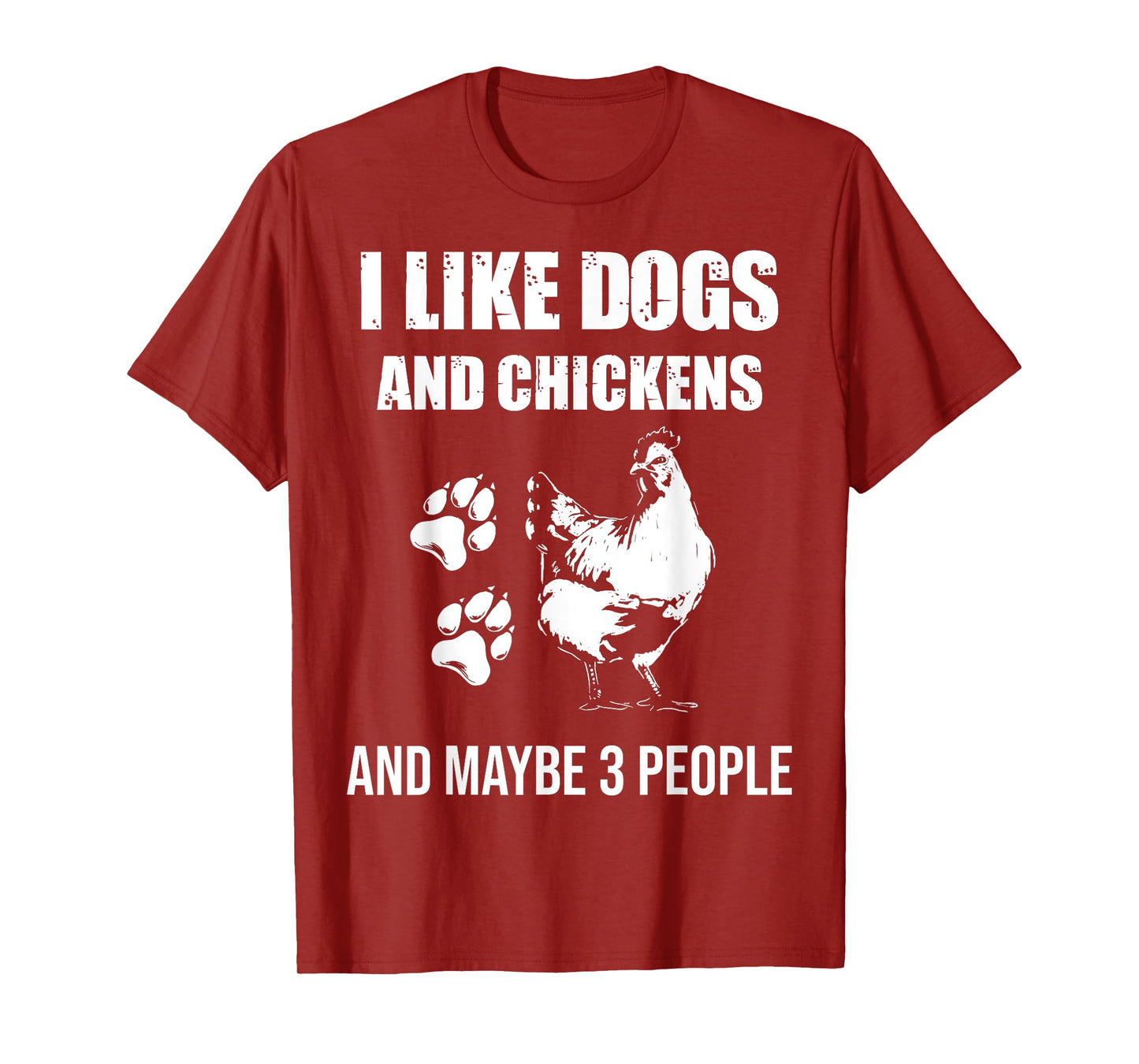 I Like Dogs And Chickens Maybe 3 People Vintage T-Shirt