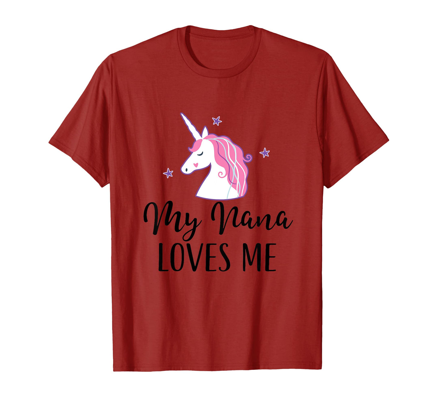 My Nana Loves Me Girl Unicorn T-Shirt