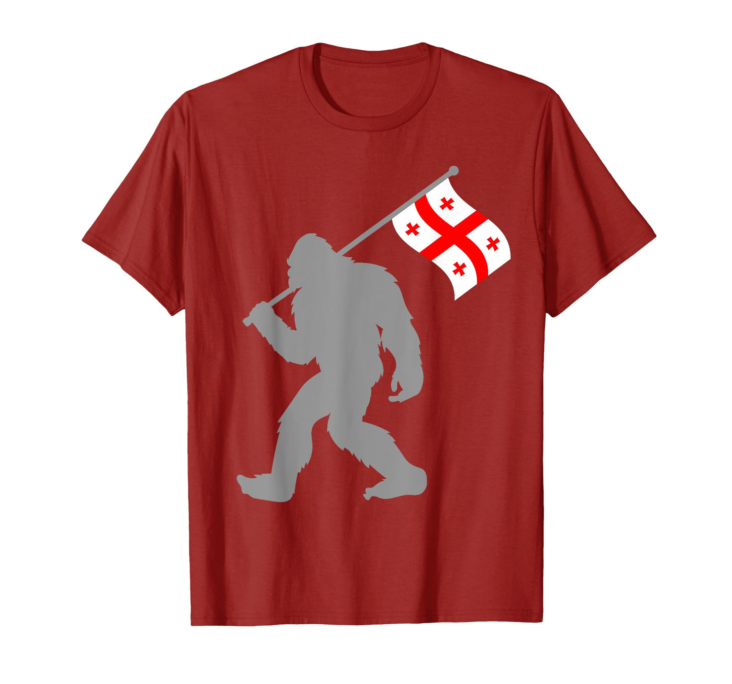 Sak’art'velo or Georgian Flag on Georgia Flag T-Shirt