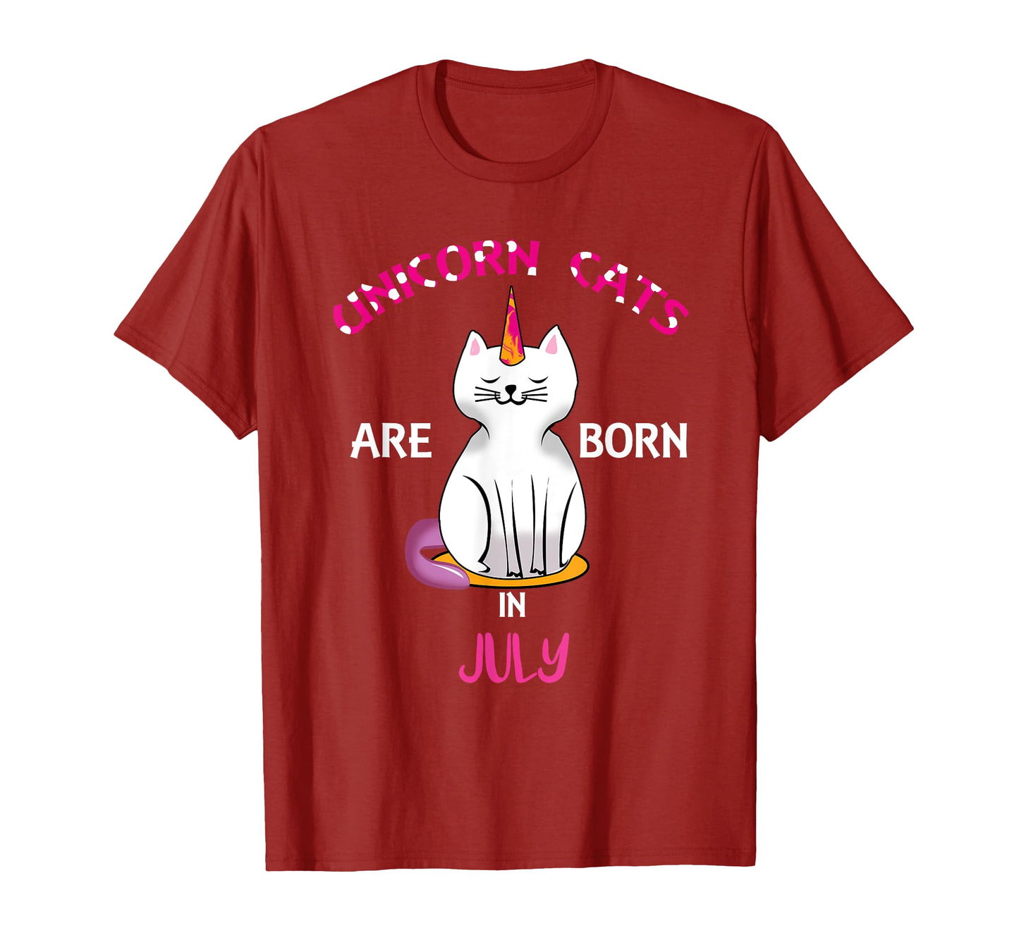 Unicorn Cats are Born in July Shirt - Birthday Shirt Gift